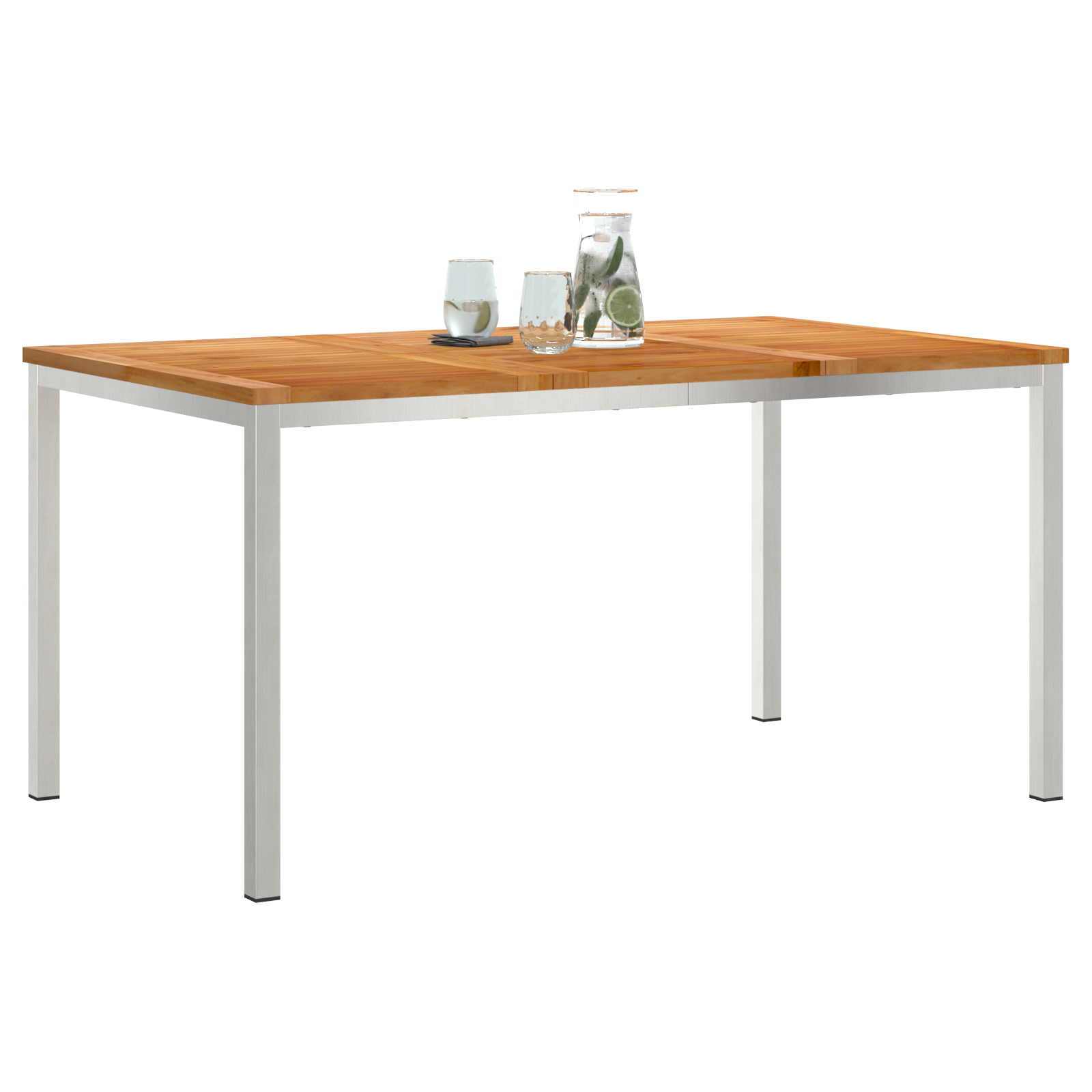 Masă de dining pentru exterior 150x90x75 cm din lemn masiv de tec GartenMobel Dekor