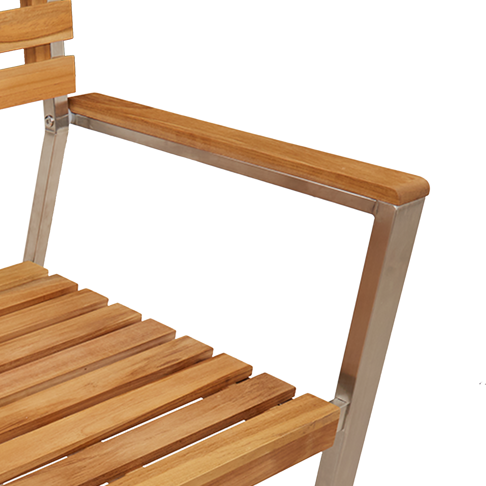 Scaune de Grădină Stivuite 4 pcs Din Lemn Masiv de Teak și Oțel Inoxidabil GartenMobel Dekor