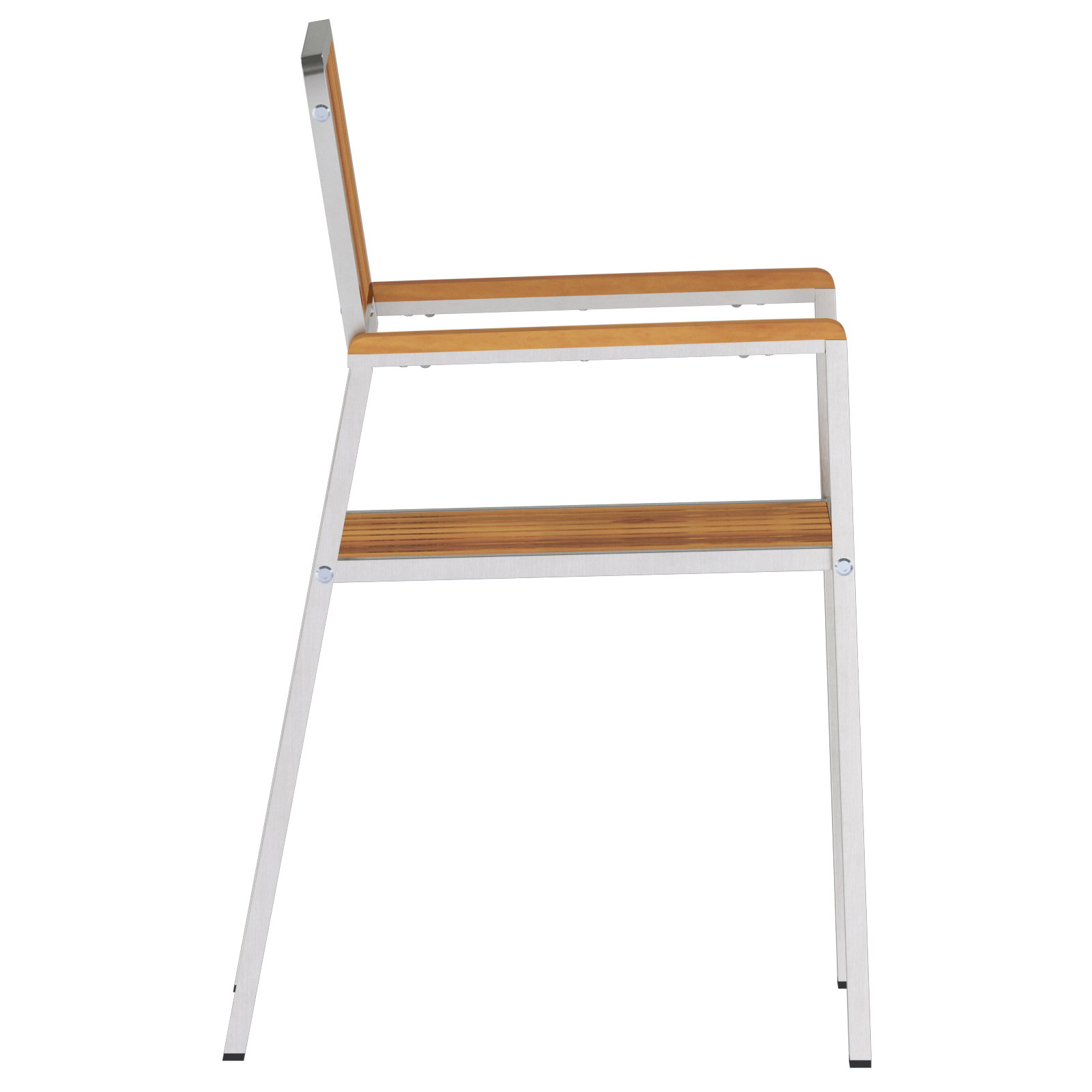 Scaune de grădină stivuite 4 buc Tei solid din acacia și oțel inoxidabil GartenMobel Dekor
