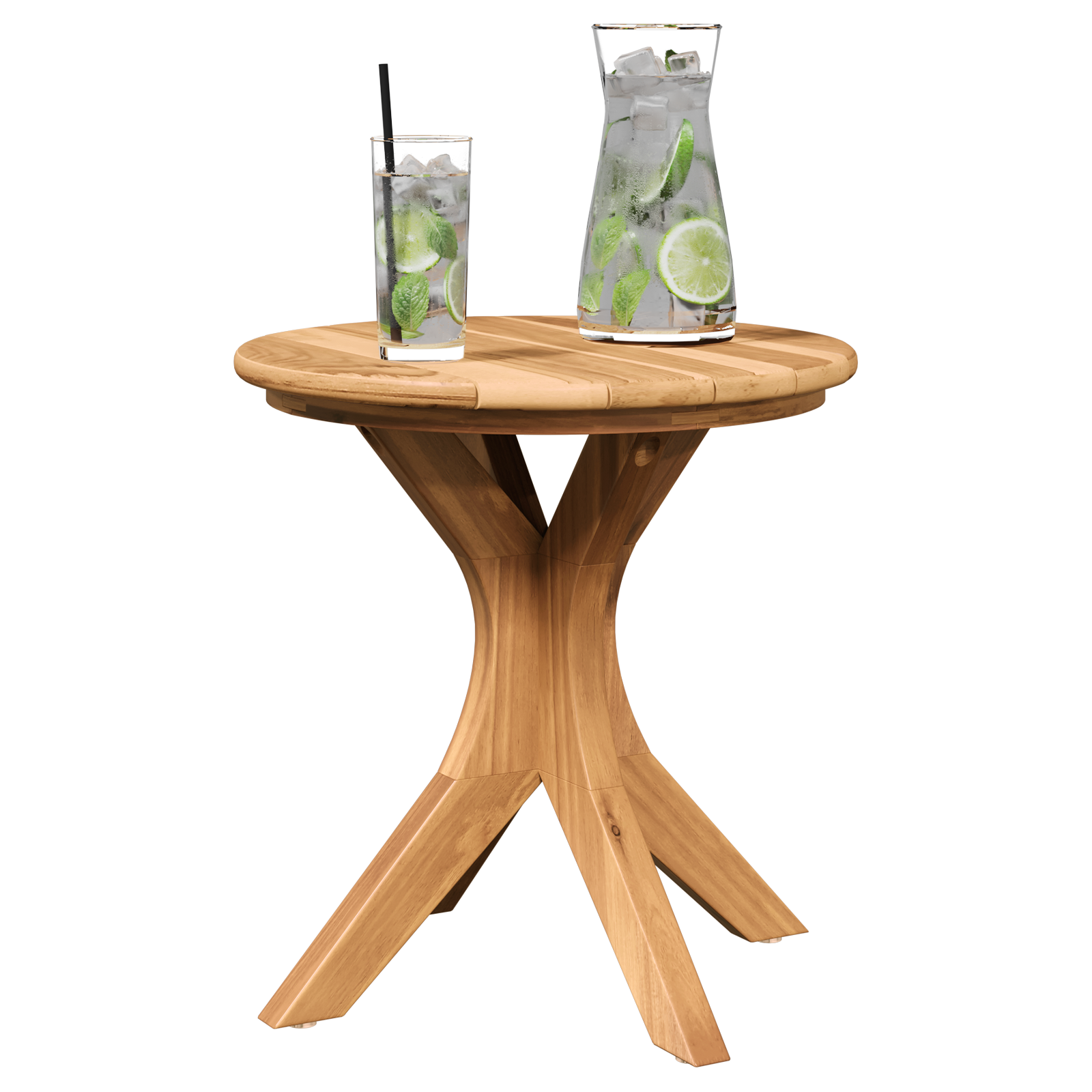 Masă de grădină Ø40x41 cm Lemn Solid de Tec GartenMobel Dekor