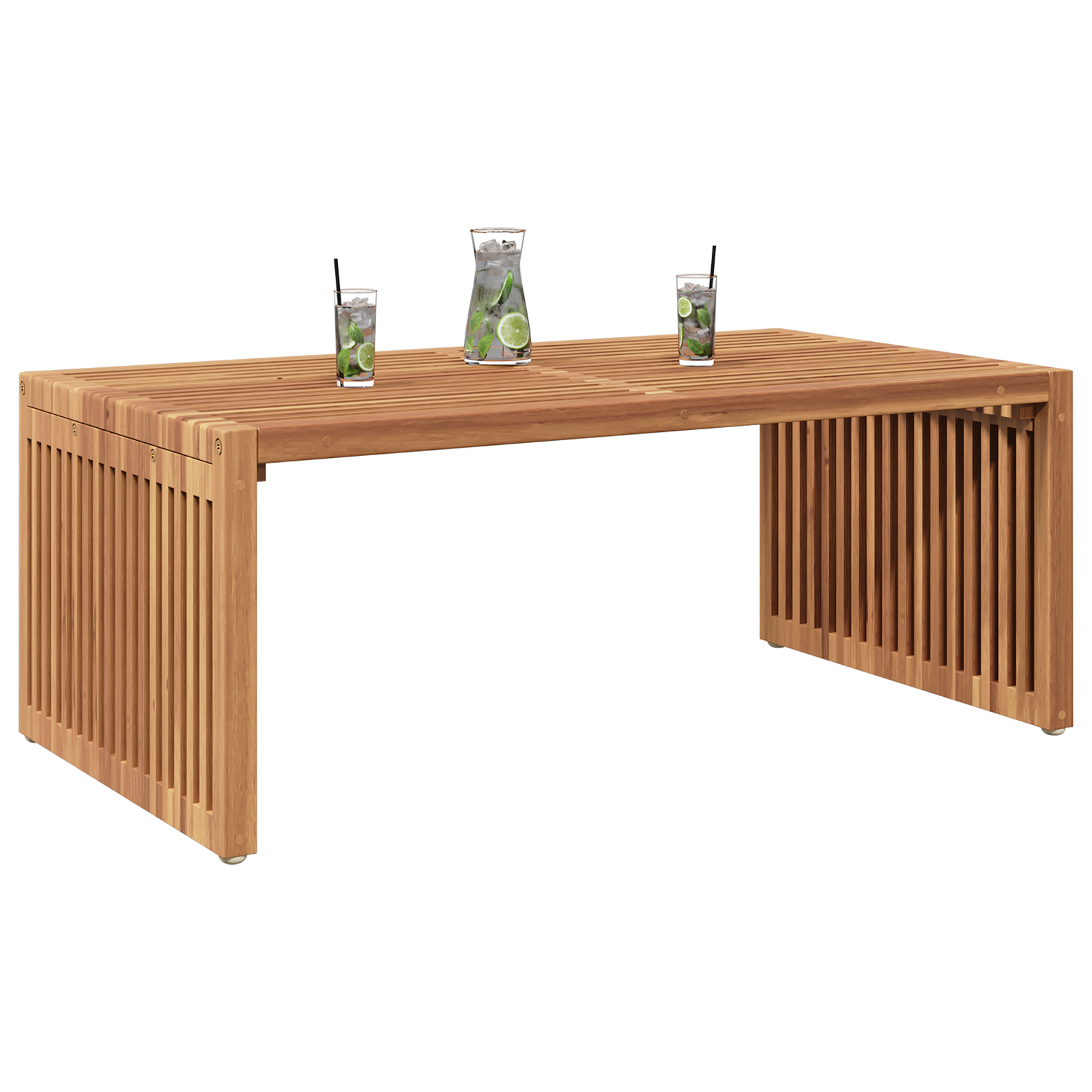 Masa laterală de grădină 90x49.7x36 cm Lemn solid de tec GartenMobel Dekor