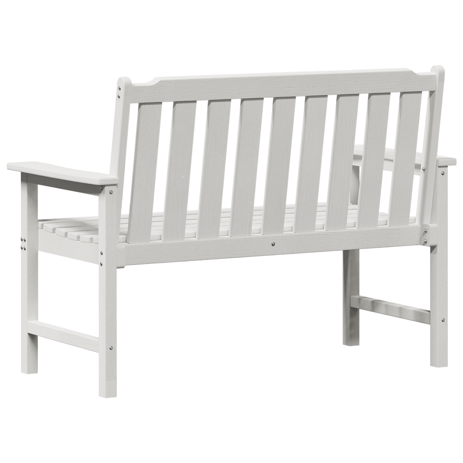 Bancă de grădină Alb 120 cm HDPE GartenMobel Dekor