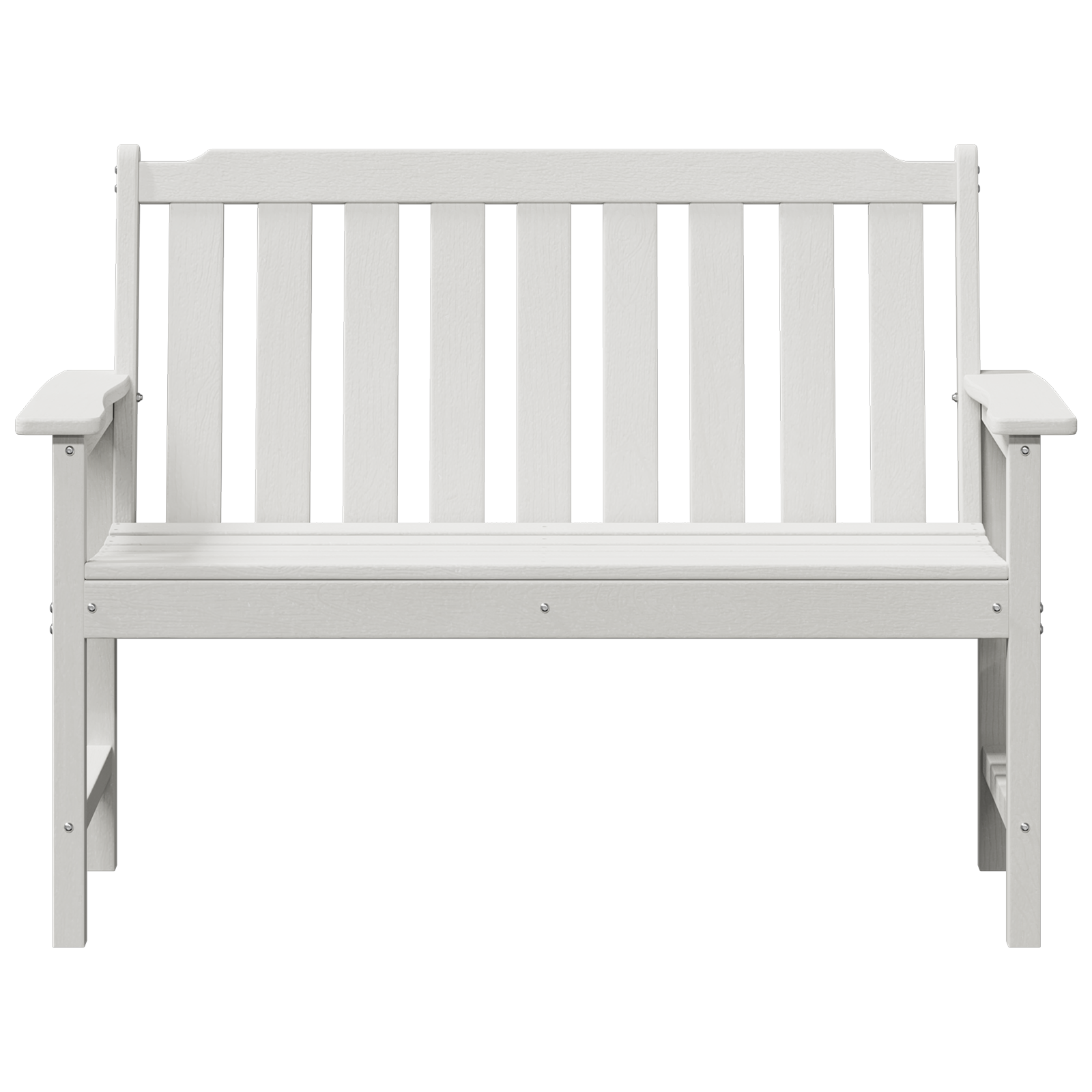 Bancă de grădină Alb 120 cm HDPE GartenMobel Dekor