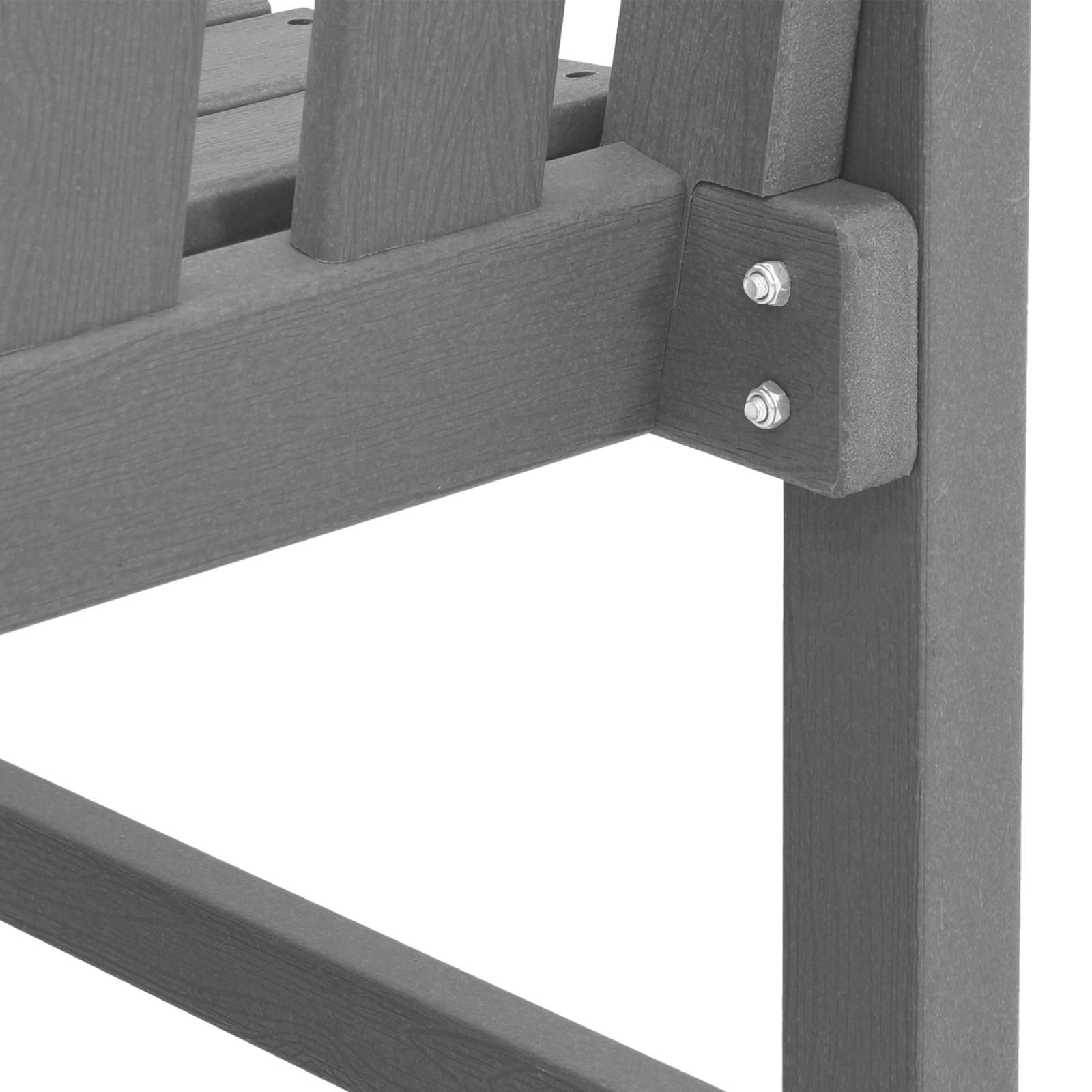 Banca de grădină Gri deschis 120 cm HDPE GartenMobel Dekor