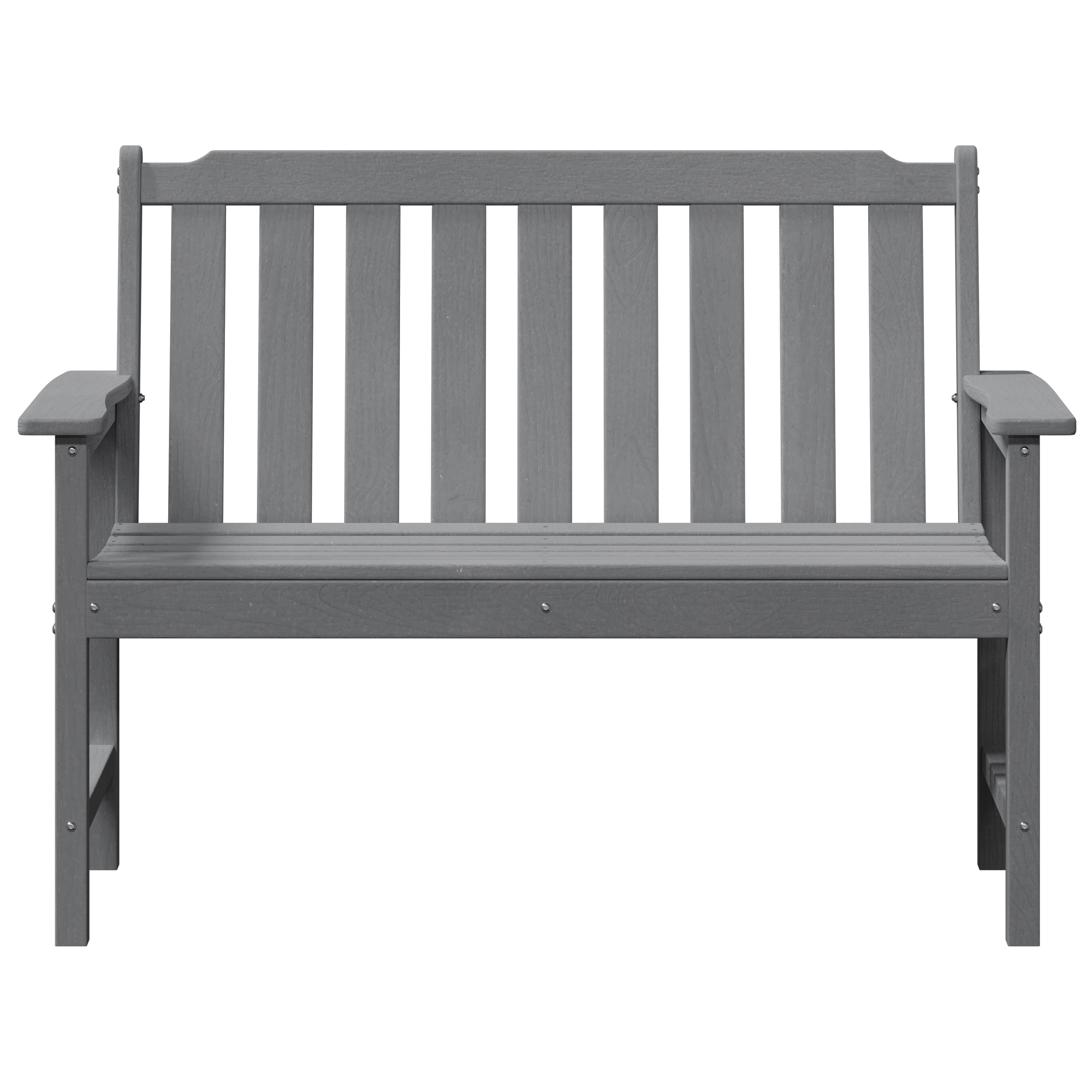 Banca de grădină Gri deschis 120 cm HDPE GartenMobel Dekor