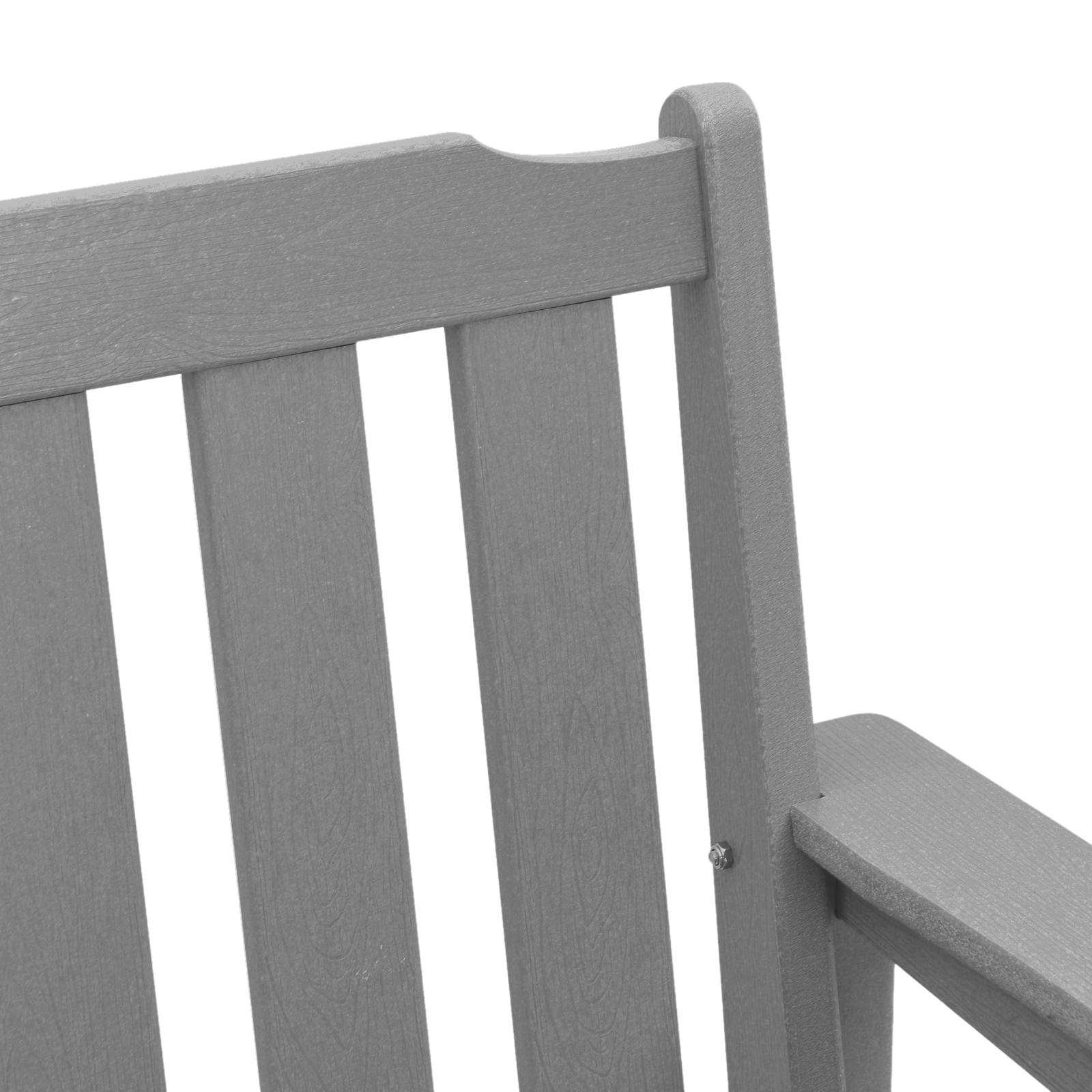 Banca de grădină Gri deschis 120 cm HDPE GartenMobel Dekor