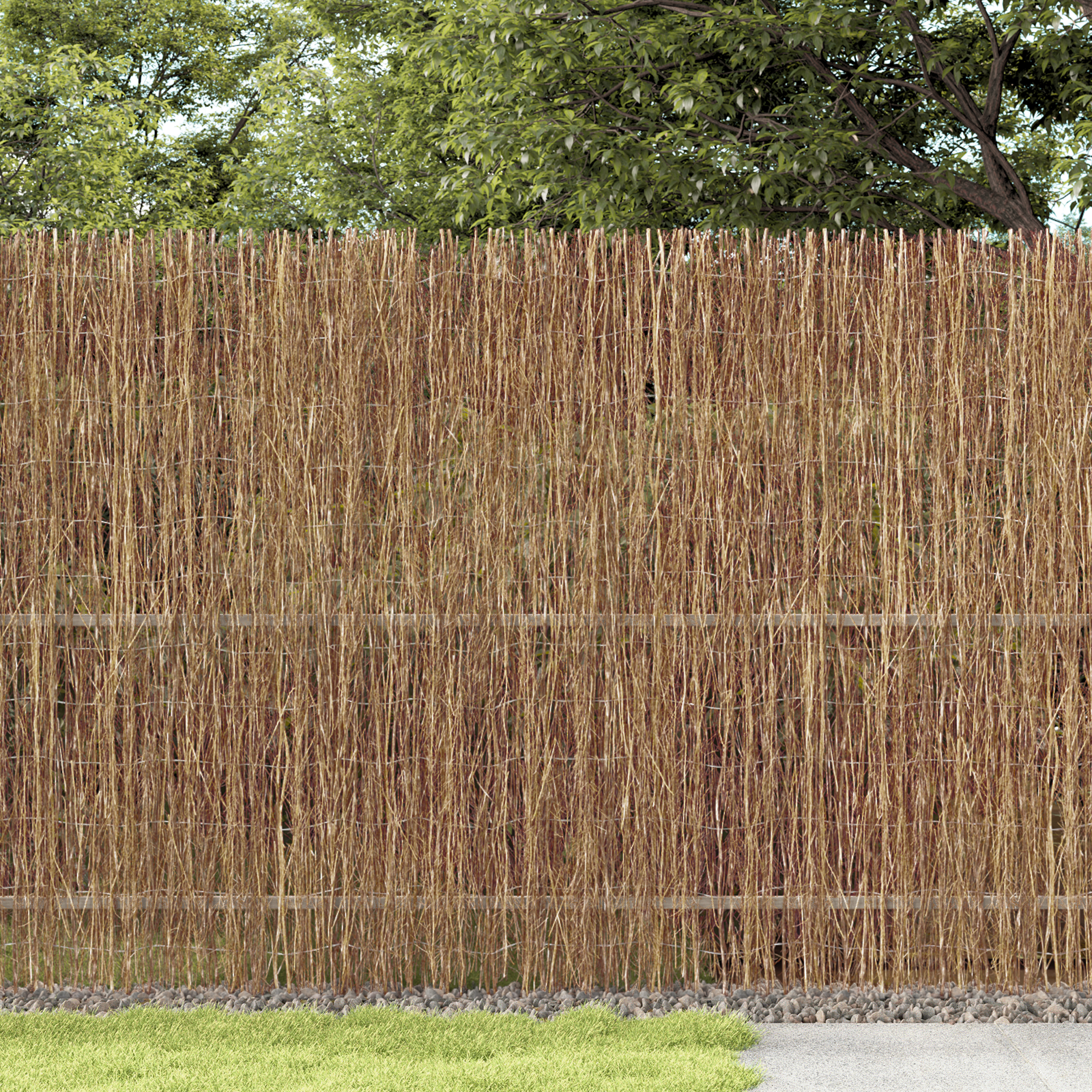Gard din bârne 400x150 cm GartenMobel Dekor