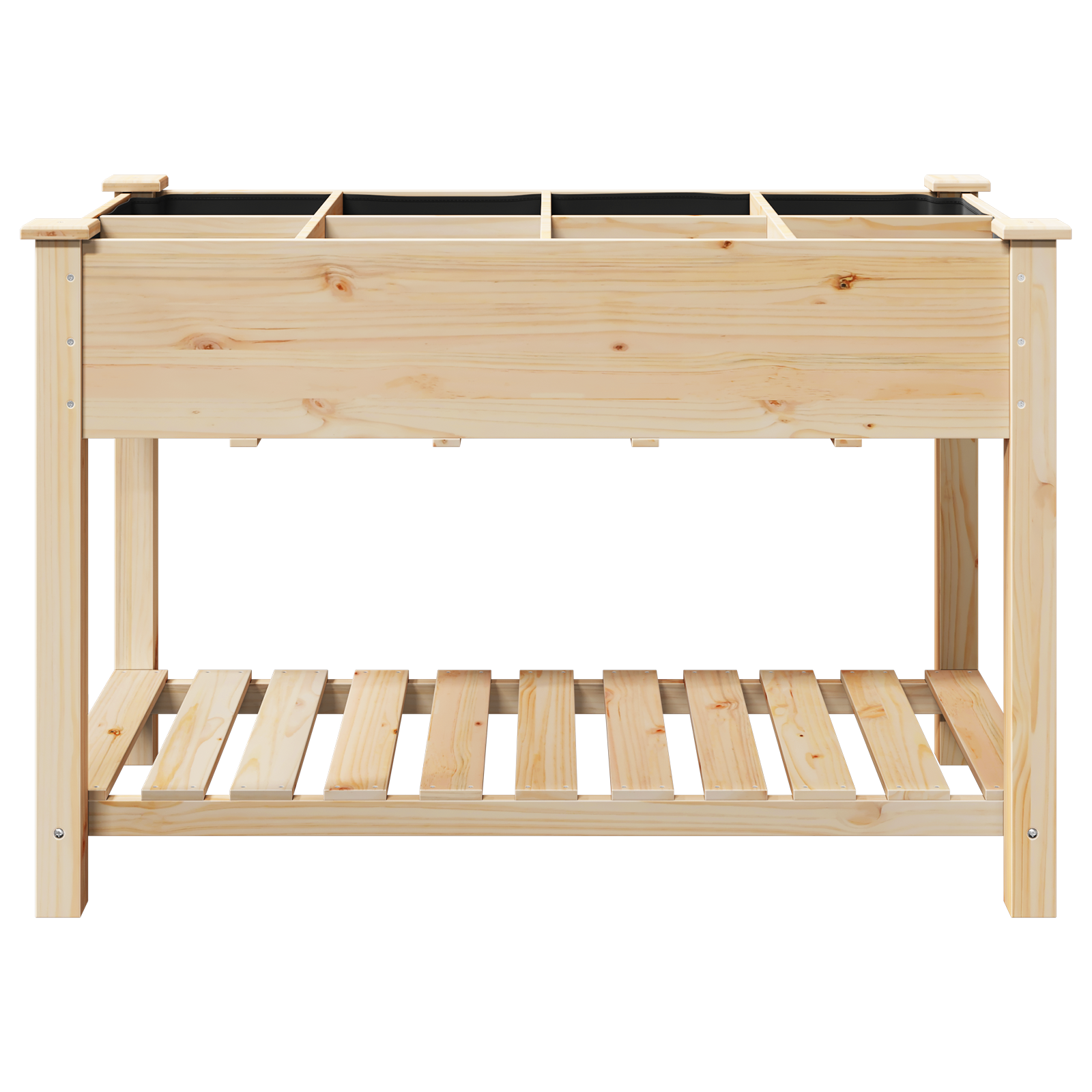 Ghiveci de grădină cu grile 115x59x76 cm Lemn masiv de brad GartenMobel Dekor
