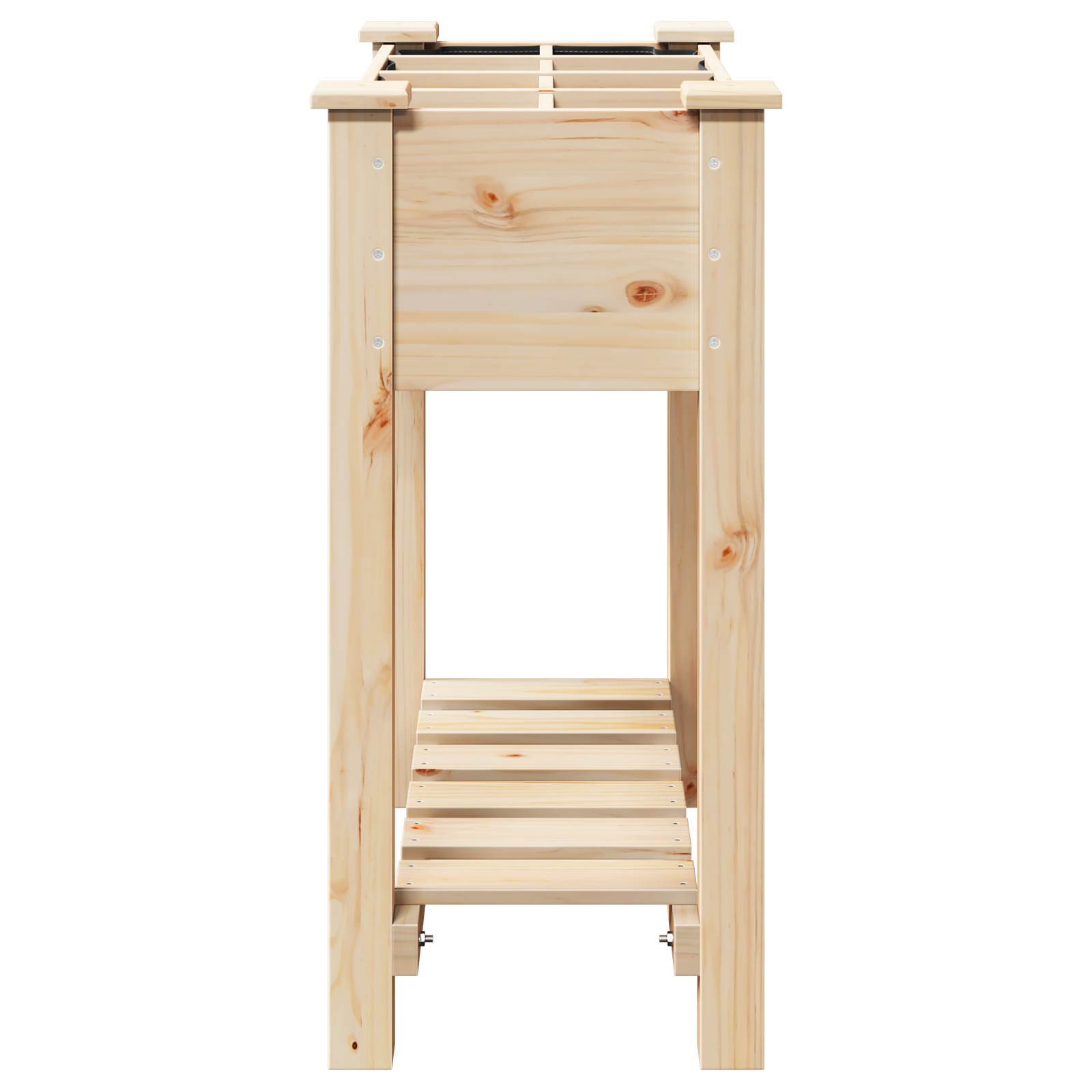 Ghiveci de grădină cu grile 71x37x76 cm din lemn masiv de pin GartenMobel Dekor