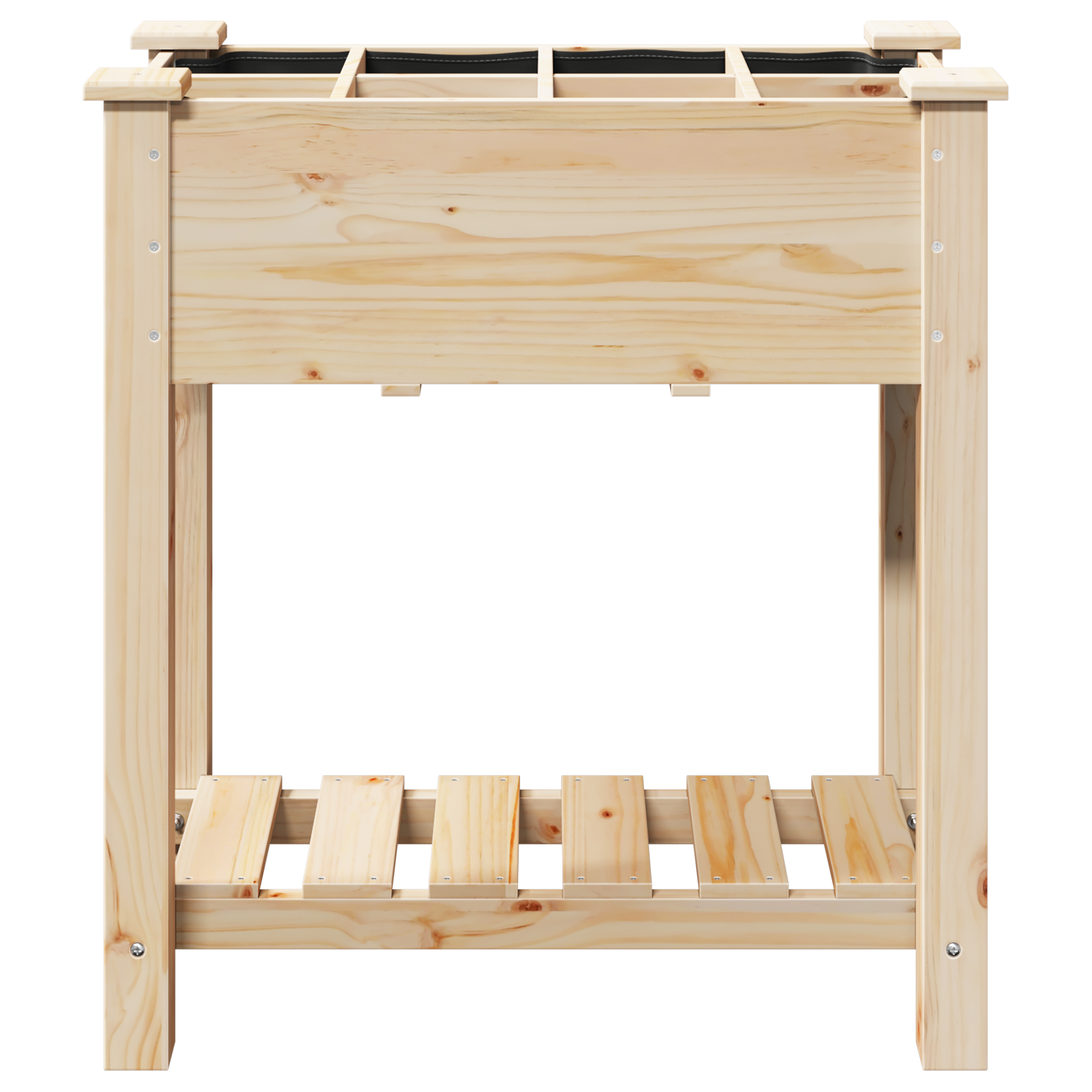 Ghiveci de grădină cu grile 71x37x76 cm din lemn masiv de pin GartenMobel Dekor