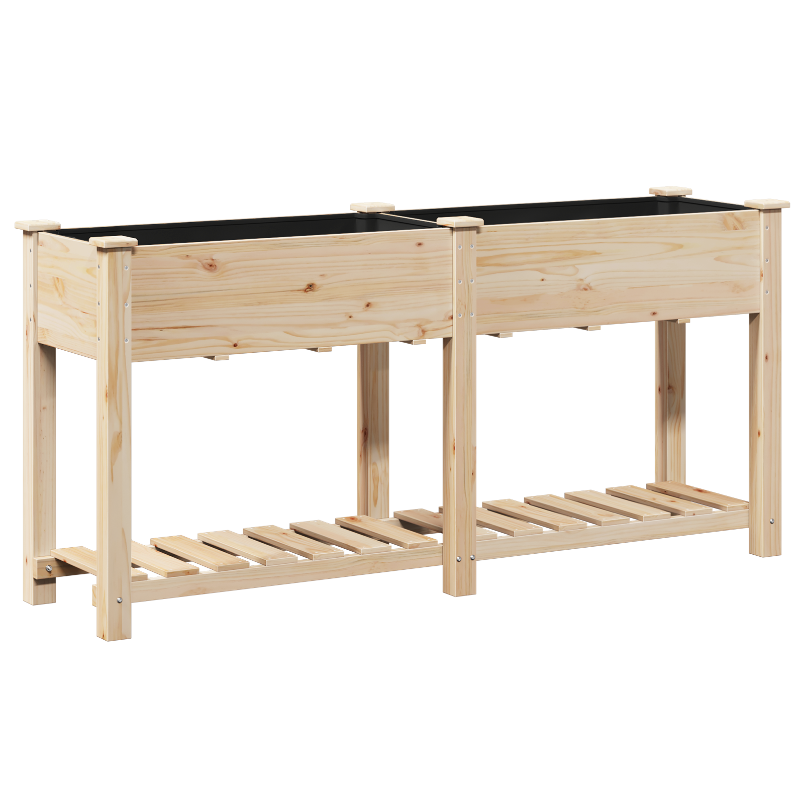 Jardinian cu Raft 161x43x76 cm Lemn Masiv de Pini GartenMobel Dekor