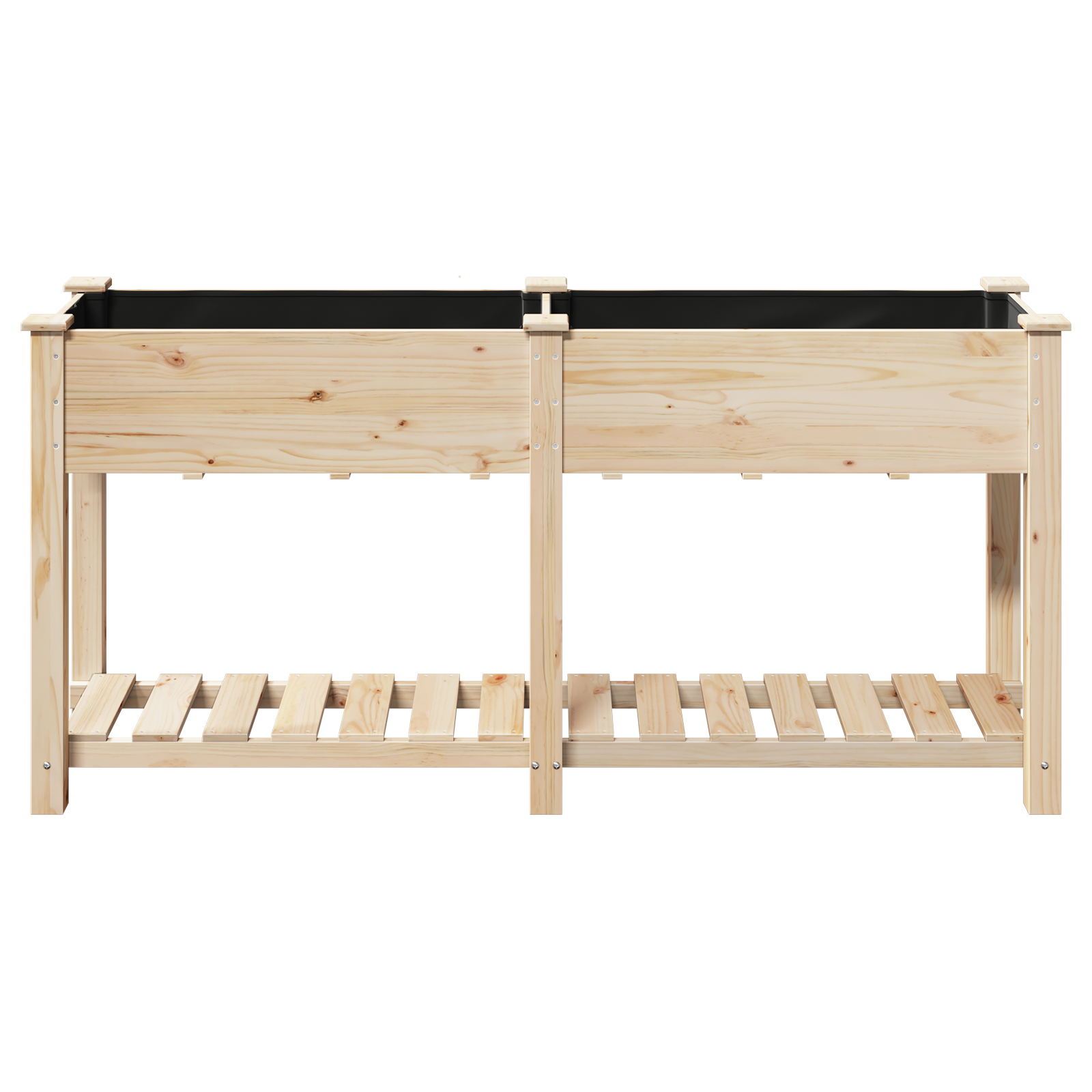 Jardinian cu Raft 161x43x76 cm Lemn Masiv de Pini GartenMobel Dekor