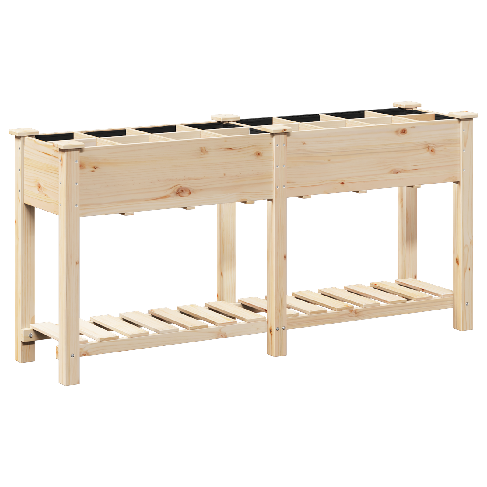 Jardiniere cu Grile 161x43x76 cm Lemn masiv de pin GartenMobel Dekor