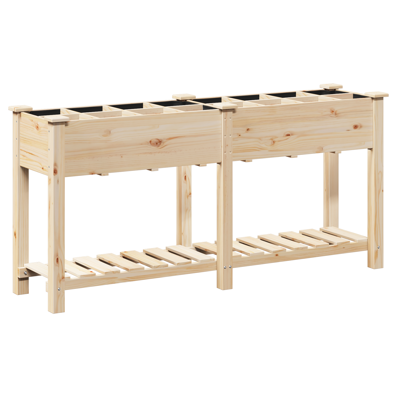 Jardiniere cu Grile 161x43x76 cm Lemn masiv de pin GartenMobel Dekor