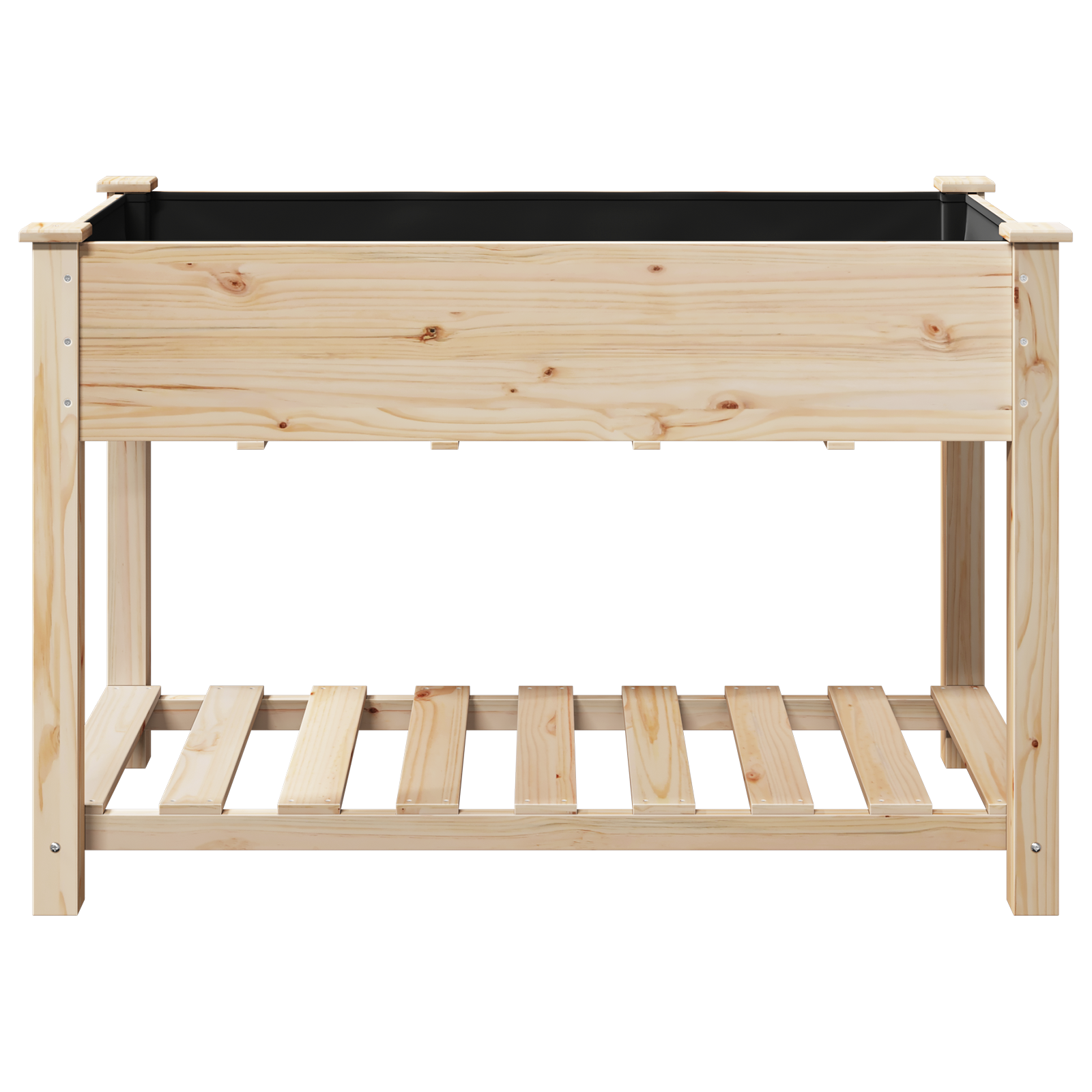 Jardiniere cu Raft 115x59x76 cm Lemn Solid de Brad GartenMobel Dekor