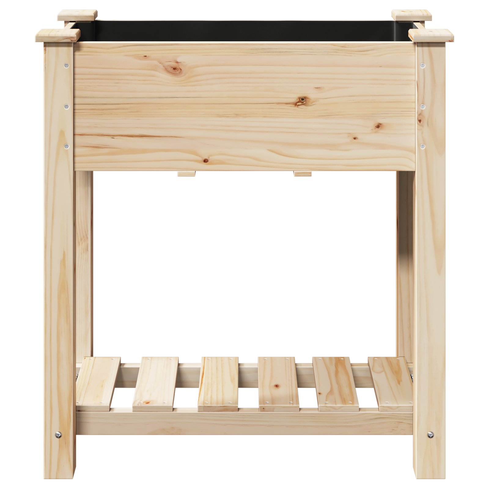 Jardiniere cu raft 71x37x76 cm Lemn masiv de brad GartenMobel Dekor