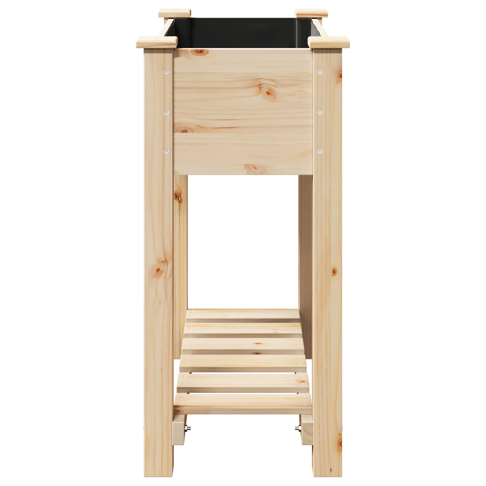 Jardiniere cu raft 71x37x76 cm Lemn masiv de brad GartenMobel Dekor