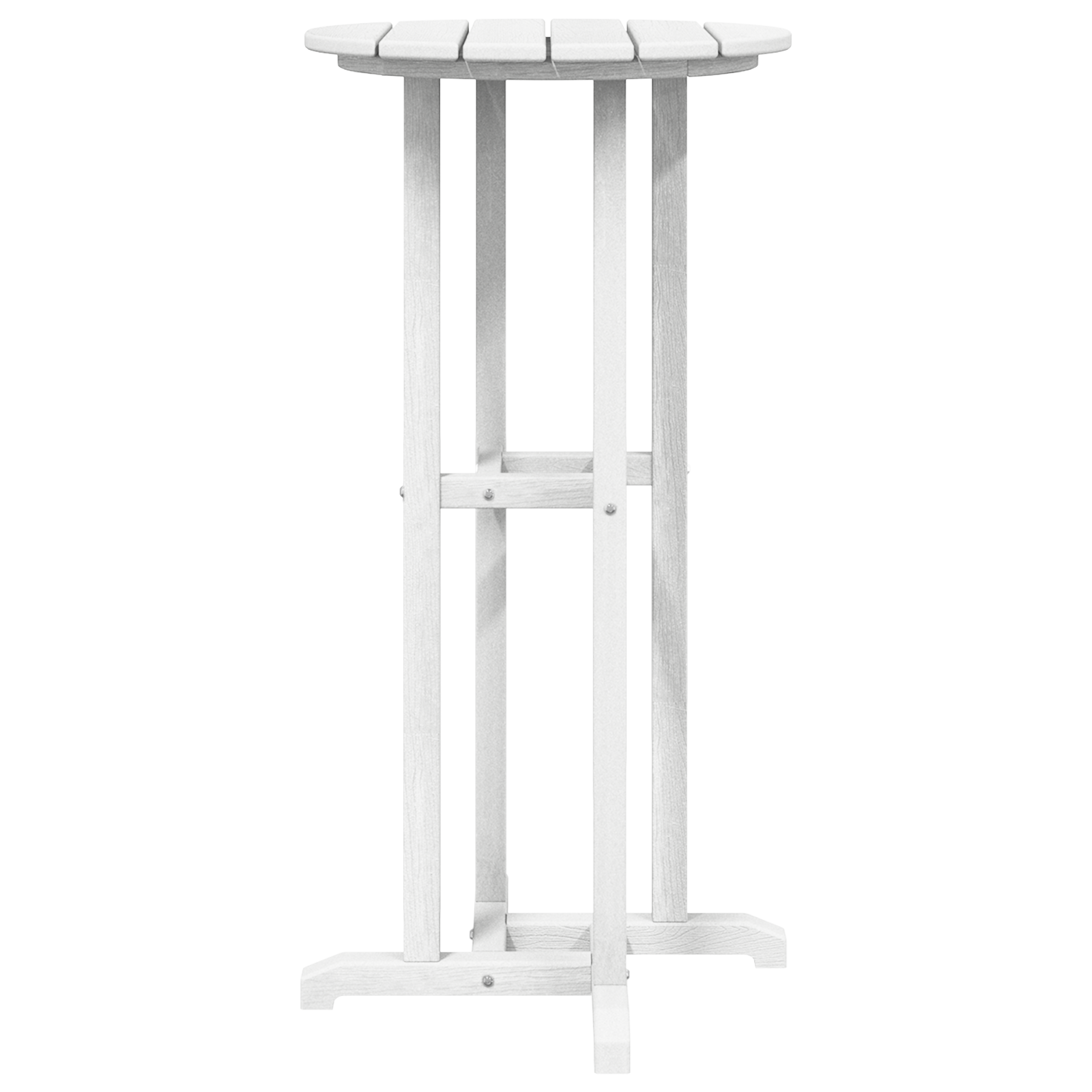 Masă Bar Alb 55x55x107 cm HDPE GartenMobel Dekor