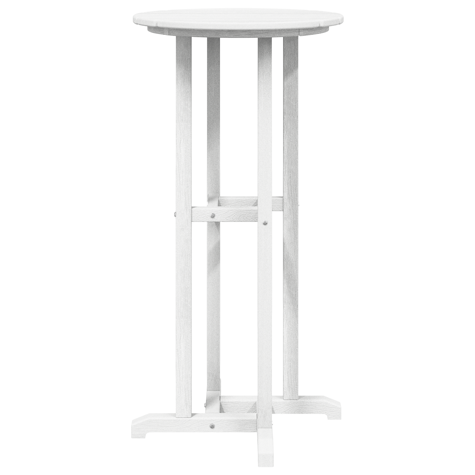 Masă Bar Alb 55x55x107 cm HDPE GartenMobel Dekor