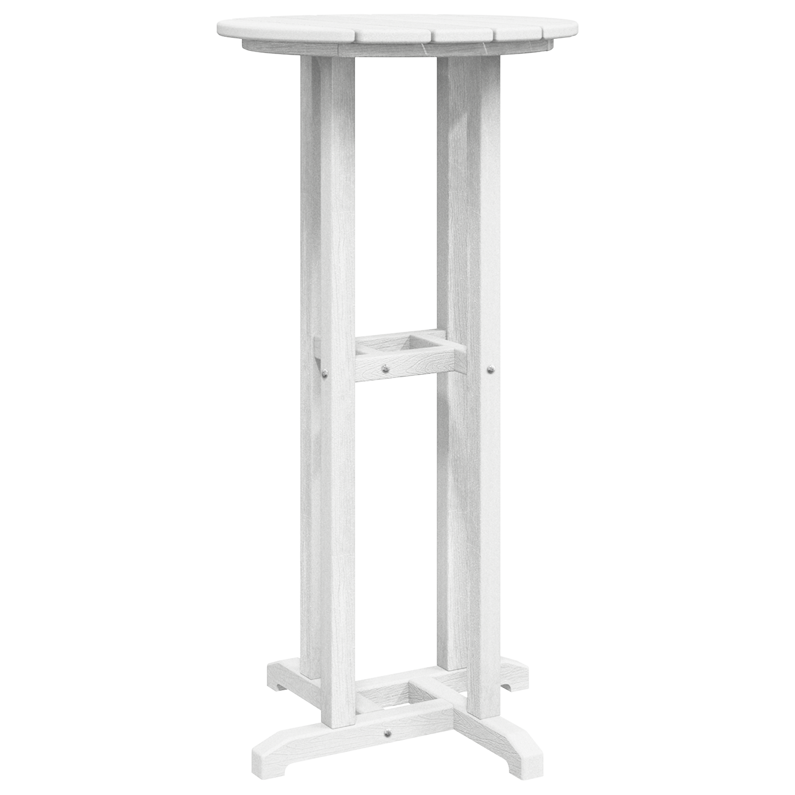 Masă Bar Alb 55x55x107 cm HDPE GartenMobel Dekor