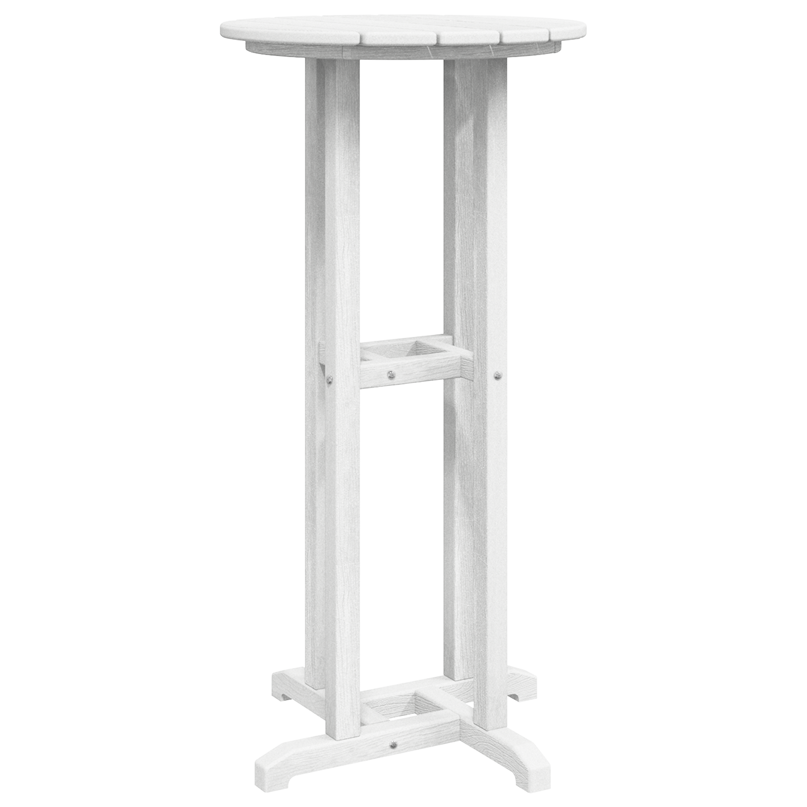 Masă Bar Alb 55x55x107 cm HDPE GartenMobel Dekor