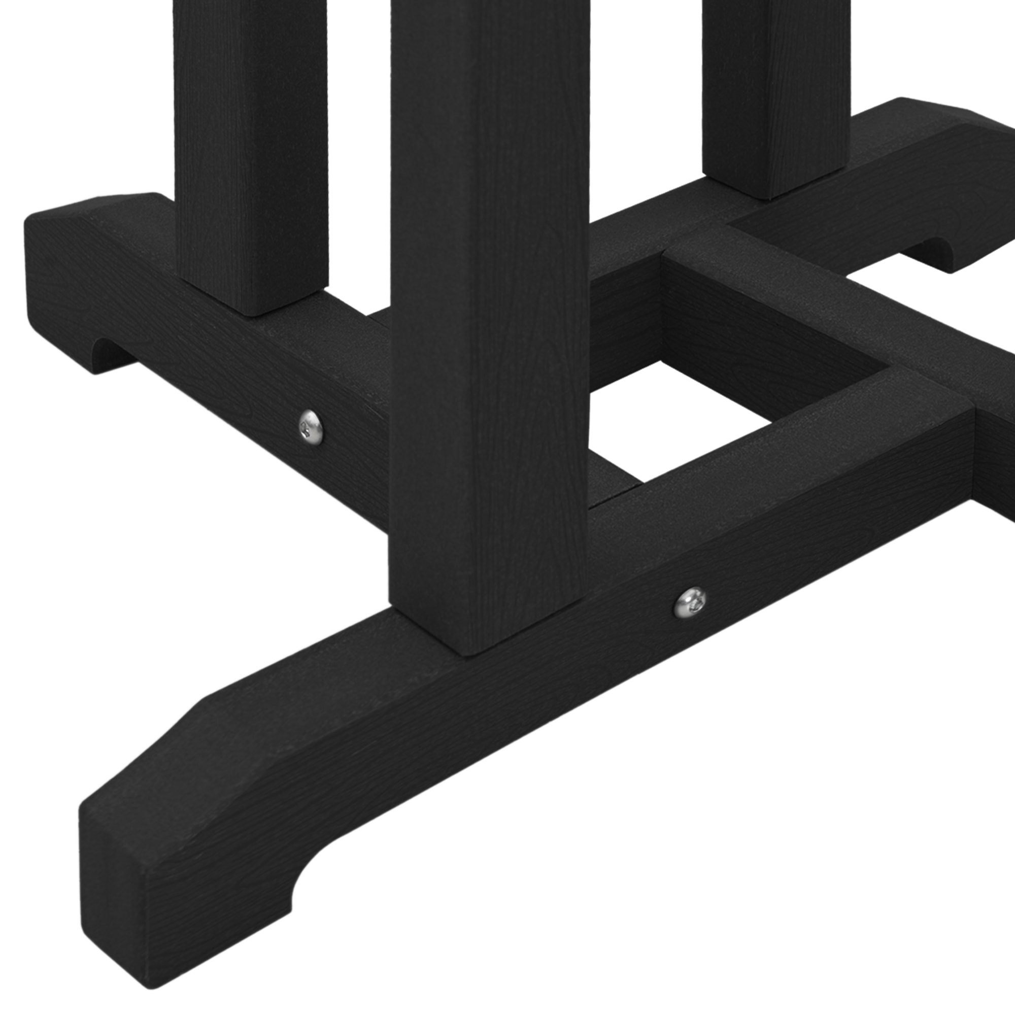 Masă de Bar Neagră 55x55x107 cm HDPE GartenMobel Dekor