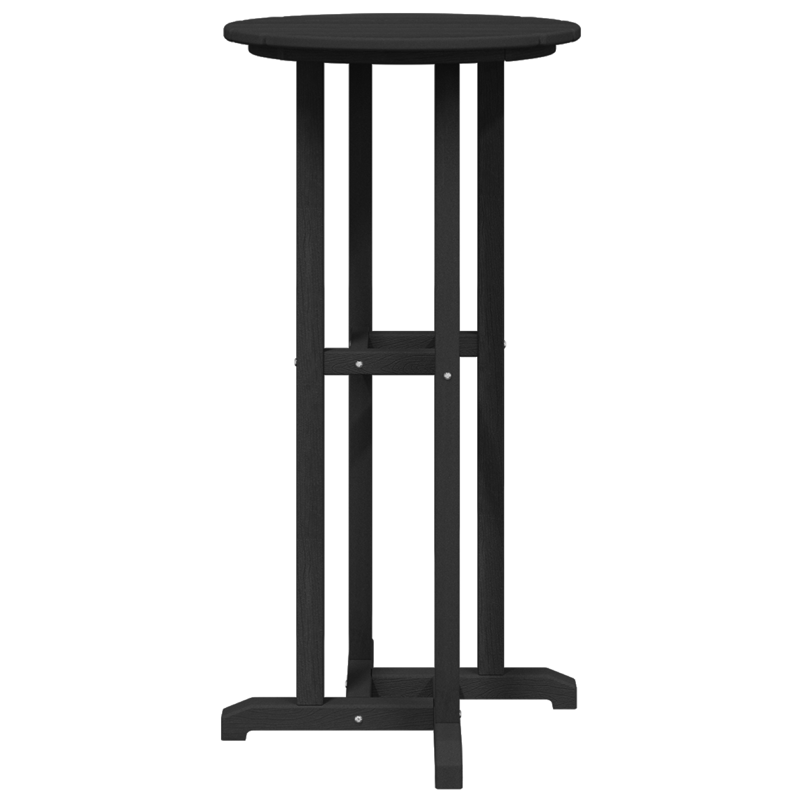 Masă de Bar Neagră 55x55x107 cm HDPE GartenMobel Dekor