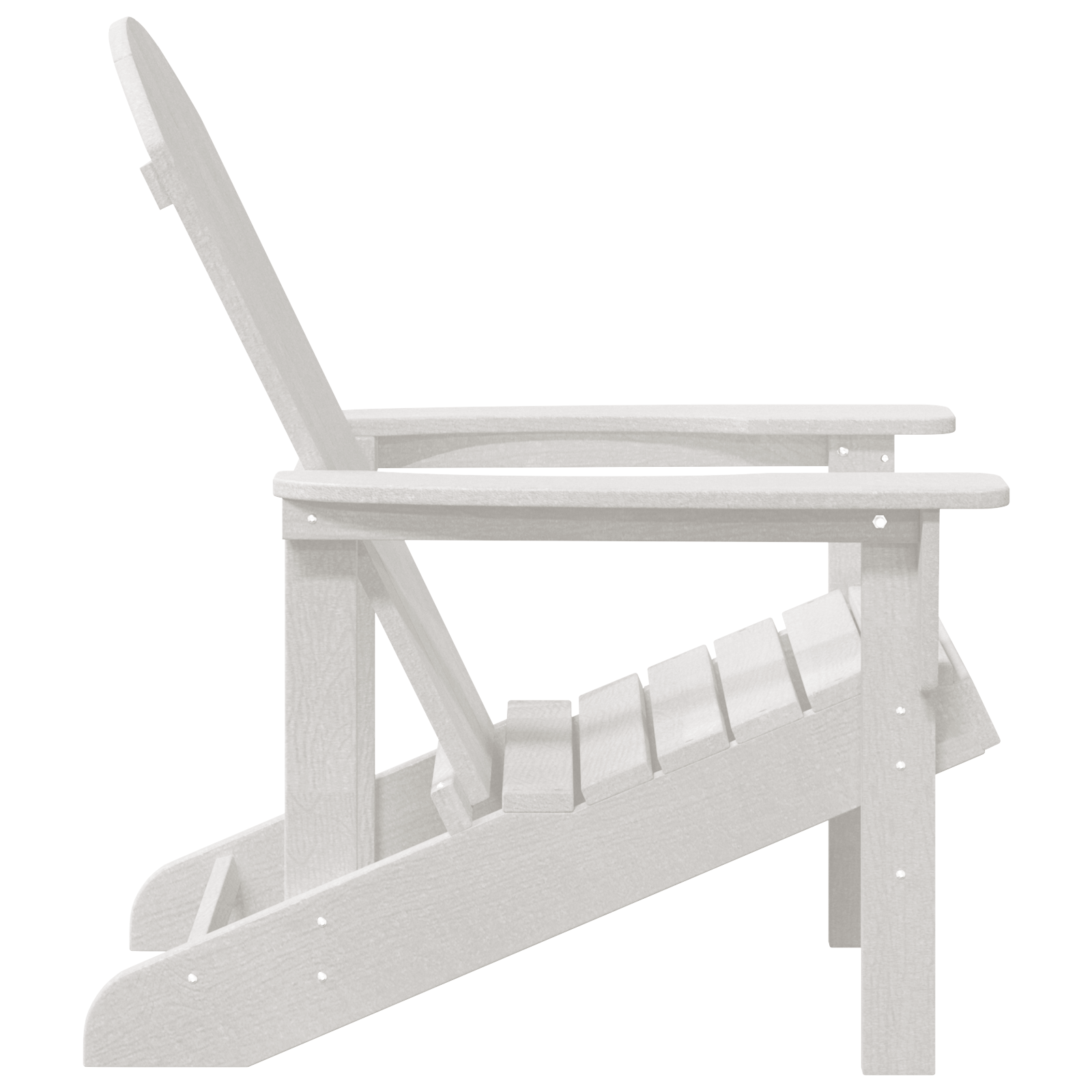 Scaun Adirondack Alb 74x82x91 cm HDPE GartenMobel Dekor