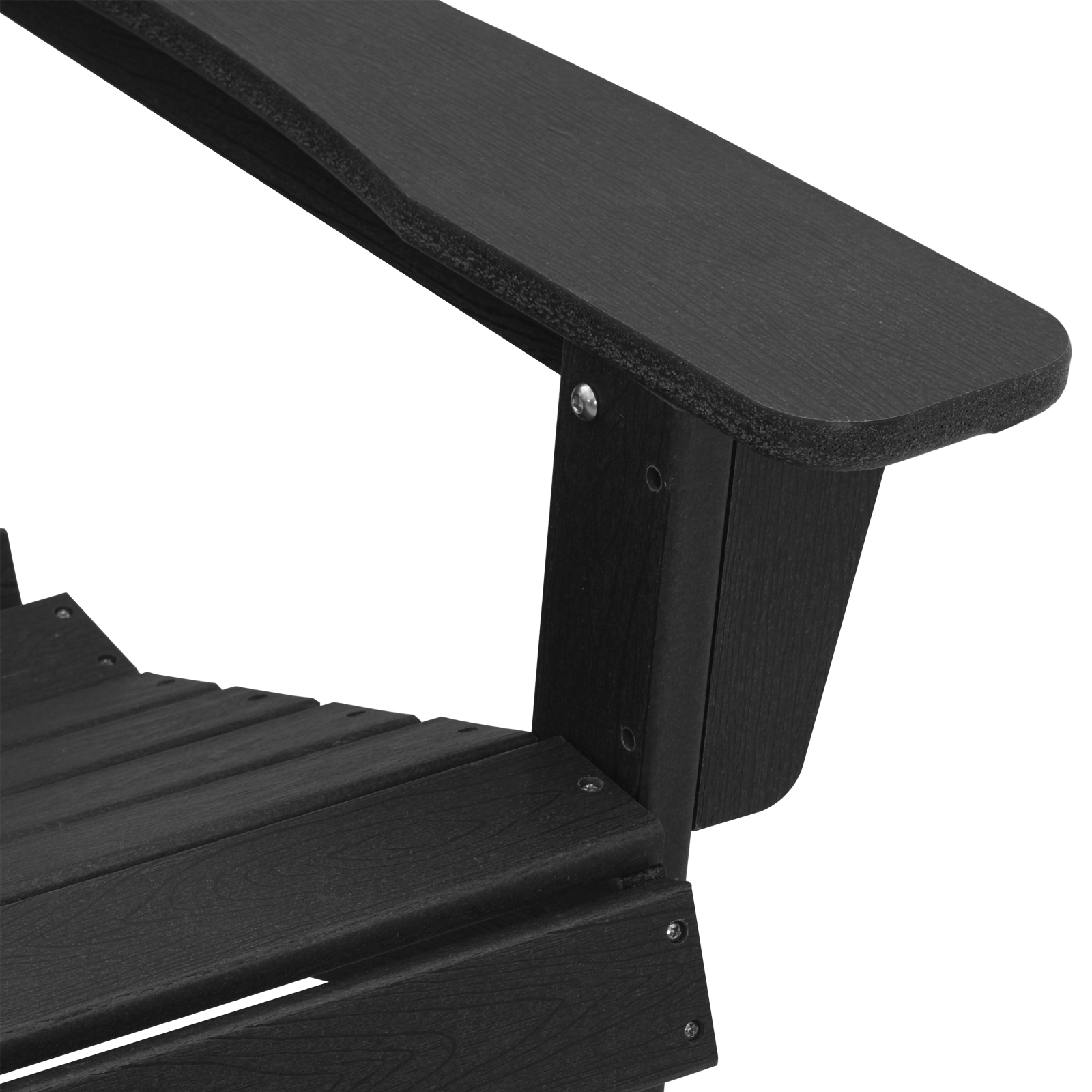 Scaun Adirondack Negru 74x82x91 cm HDPE GartenMobel Dekor