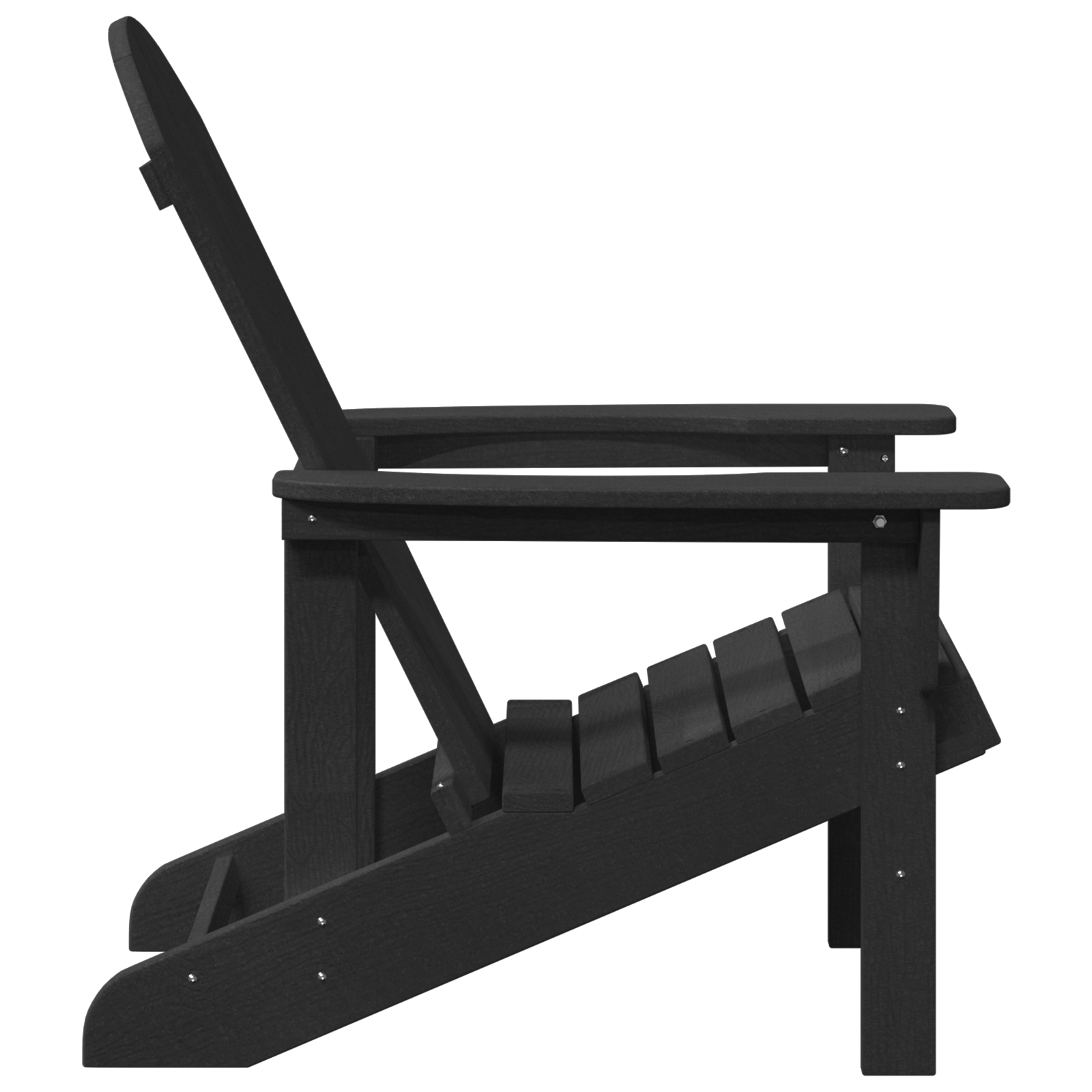 Scaun Adirondack Negru 74x82x91 cm HDPE GartenMobel Dekor