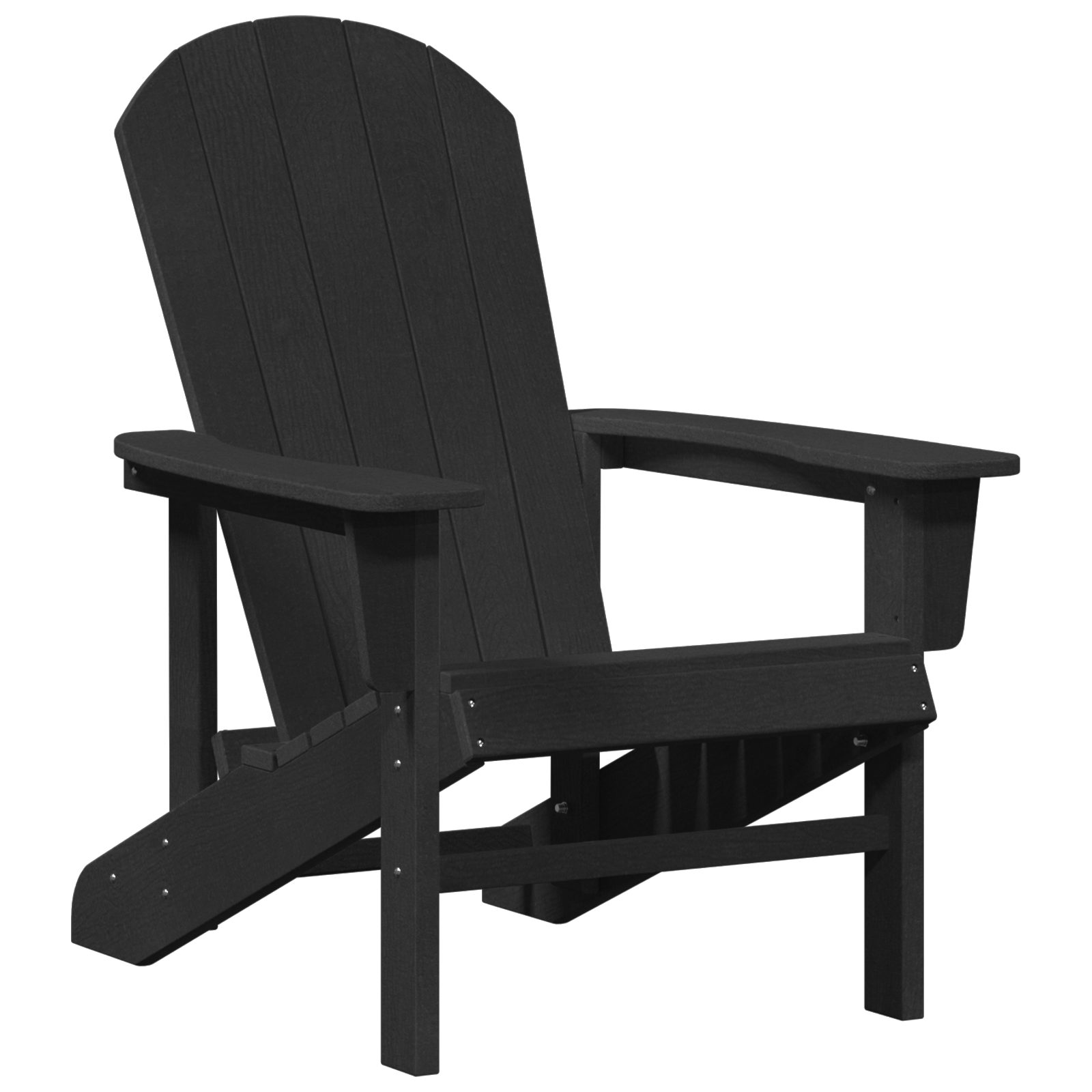Scaun Adirondack Negru 74x82x91 cm HDPE GartenMobel Dekor