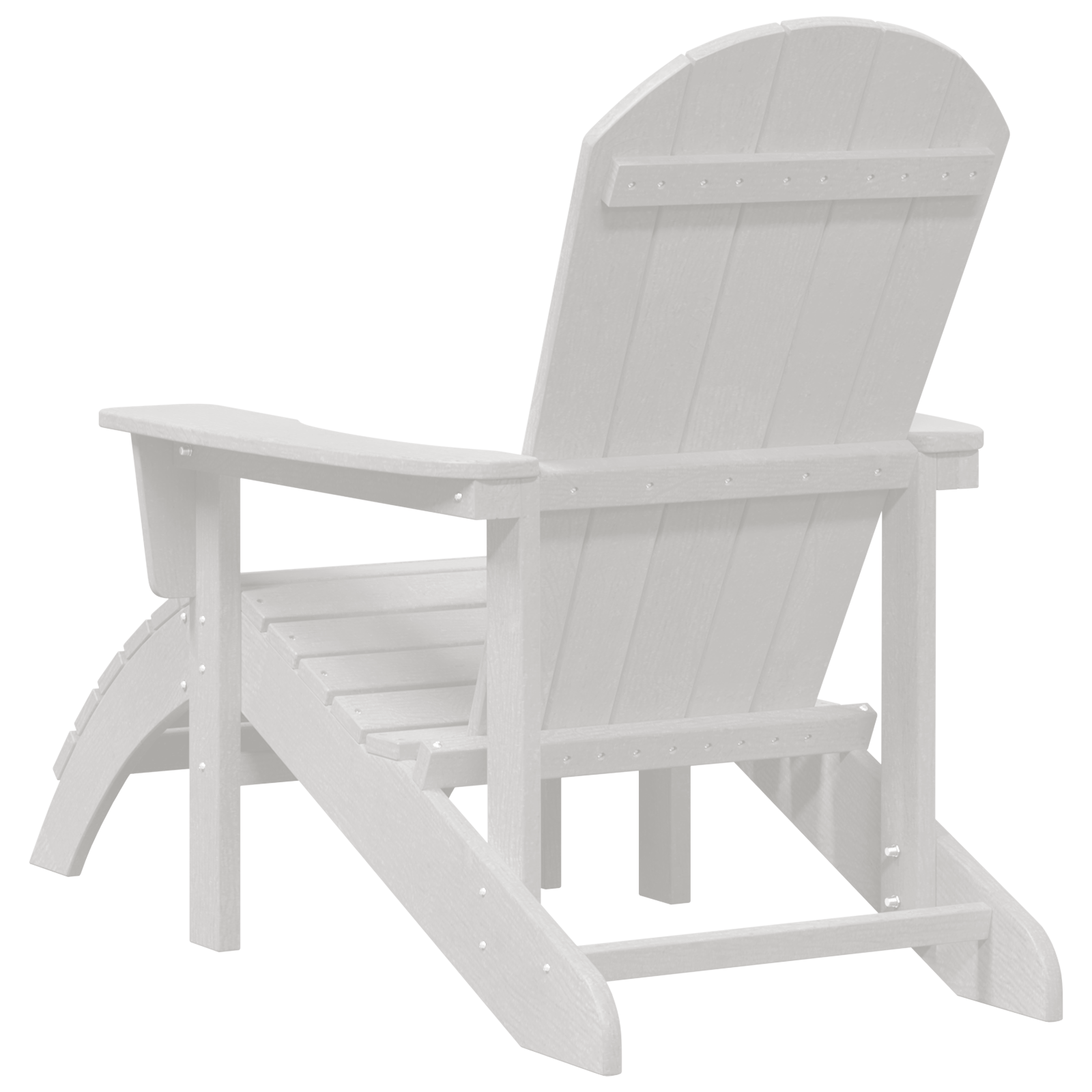 Scaun Adirondack cu suport pentru picioare Alb HDPE GartenMobel Dekor