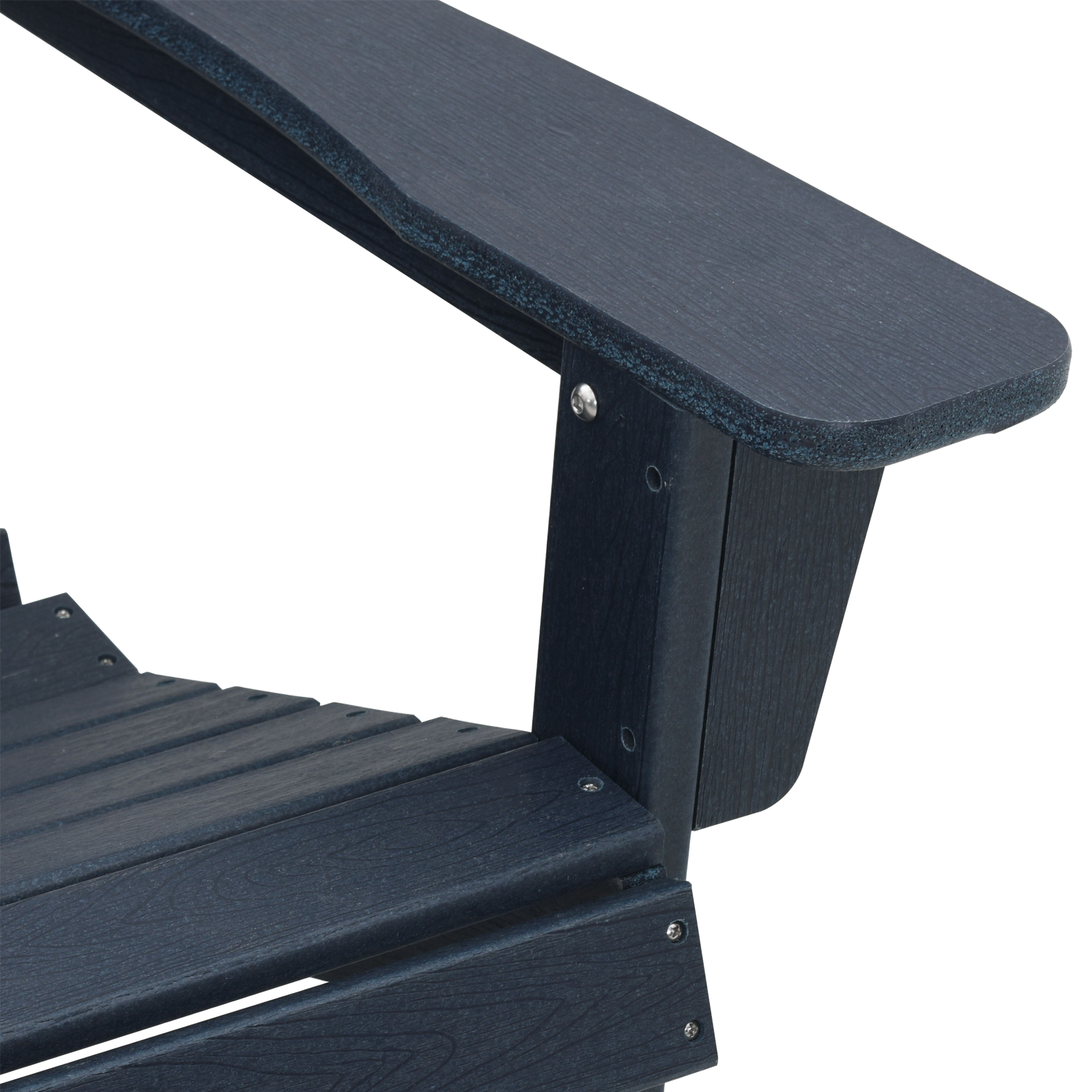 Scaun Adirondack cu suport pentru picioare bleumarin HDPE GartenMobel Dekor