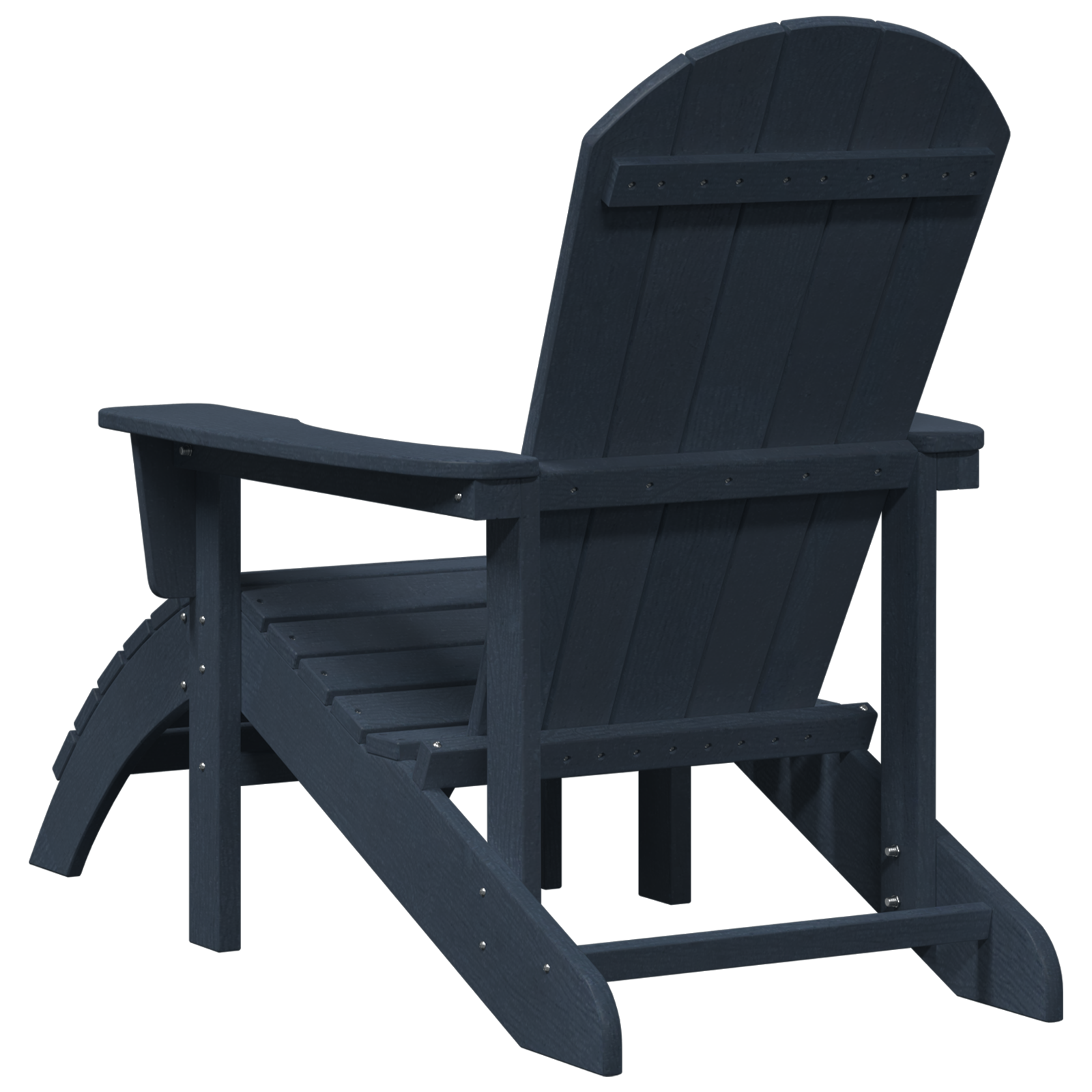 Scaun Adirondack cu suport pentru picioare bleumarin HDPE GartenMobel Dekor