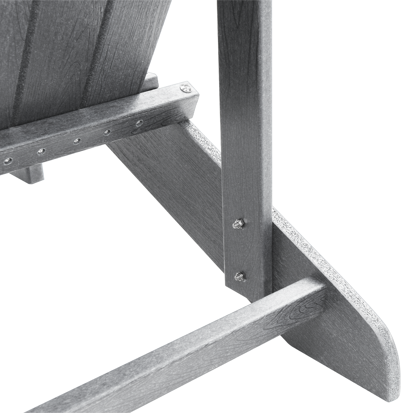 Scaun Adirondack gri deschis 74x82x91 cm HDPE GartenMobel Dekor