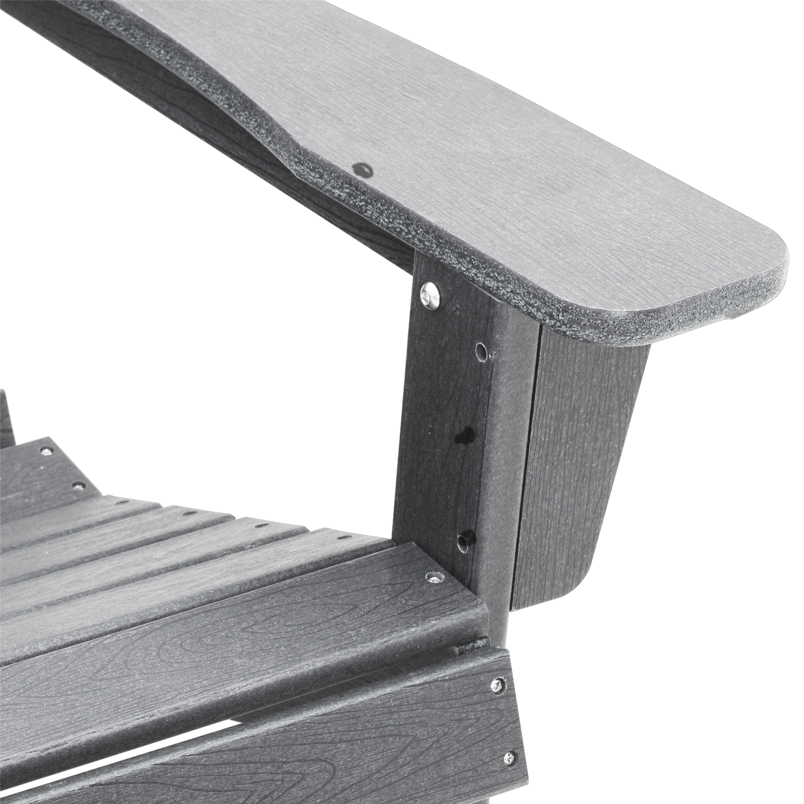 Scaun Adirondack gri deschis 74x82x91 cm HDPE GartenMobel Dekor