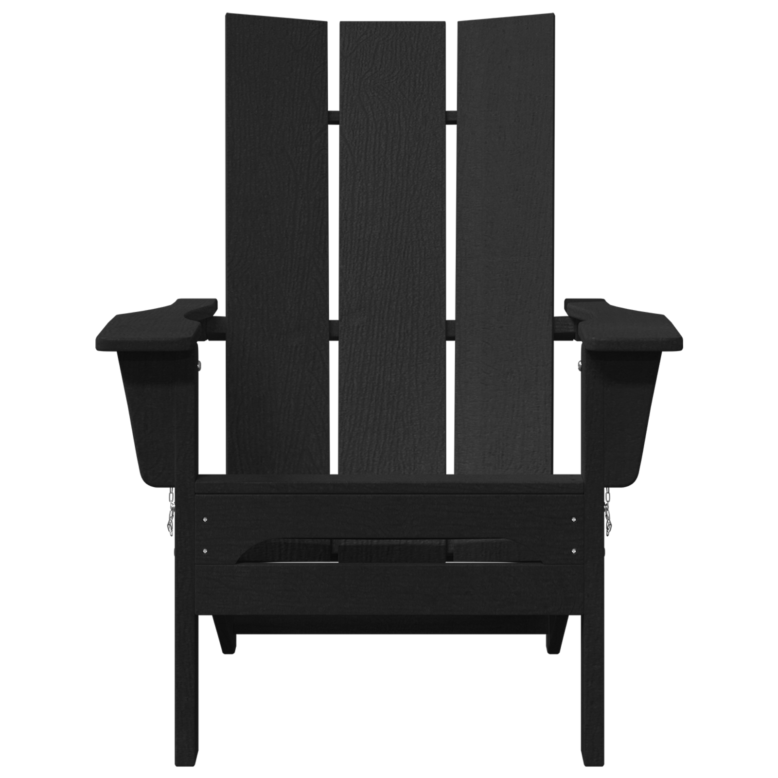 Scaun Adirondack pliabil Negru 74.5x80.5x90 cm HDPE GartenMobel Dekor