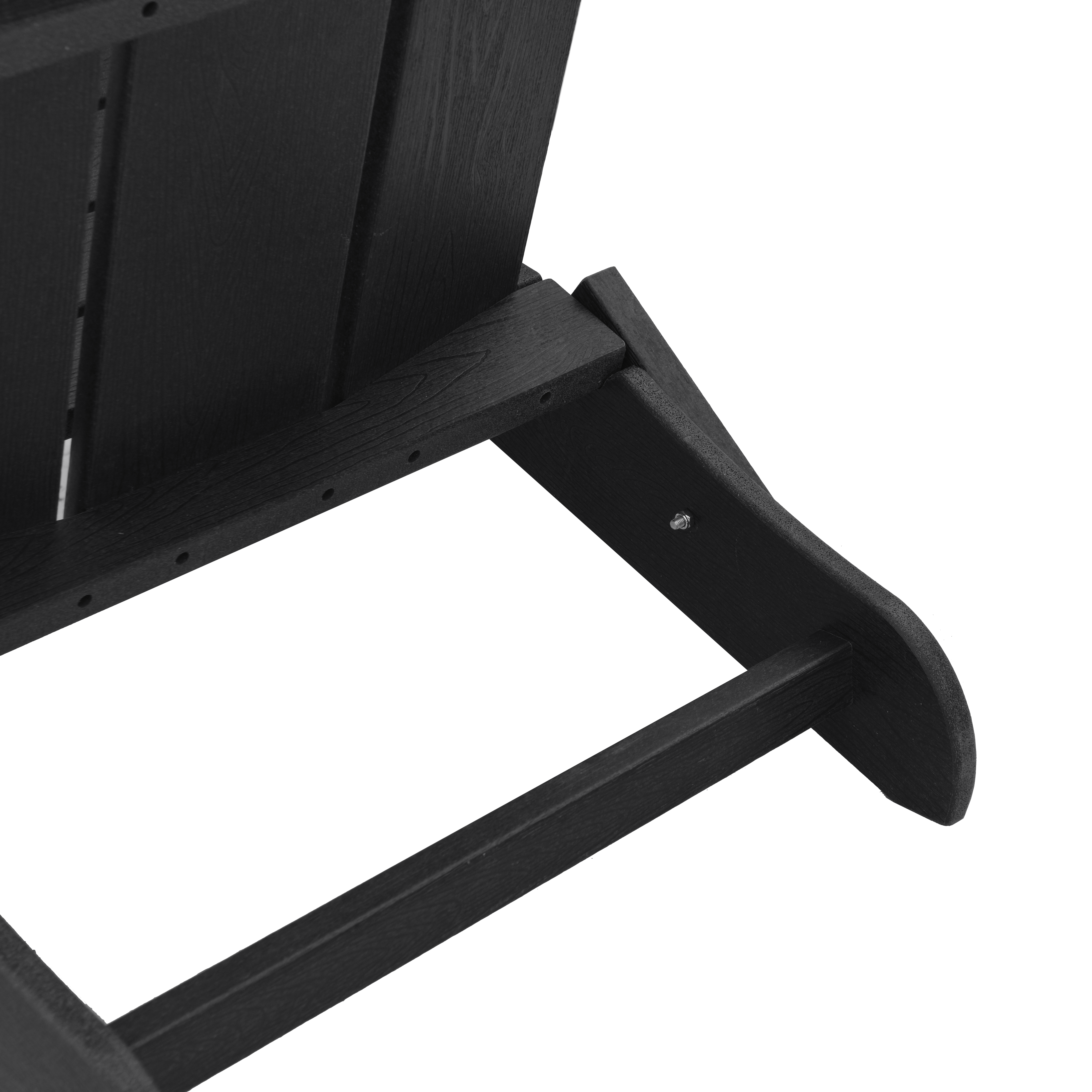Scaun Adirondack pliabil Negru 74.5x80.5x90 cm HDPE GartenMobel Dekor