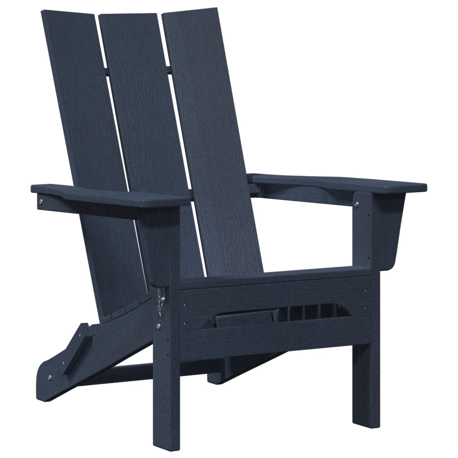 Scaun Adirondack pliabil bleumarin 74.5x80.5x90 cm HDPE GartenMobel Dekor