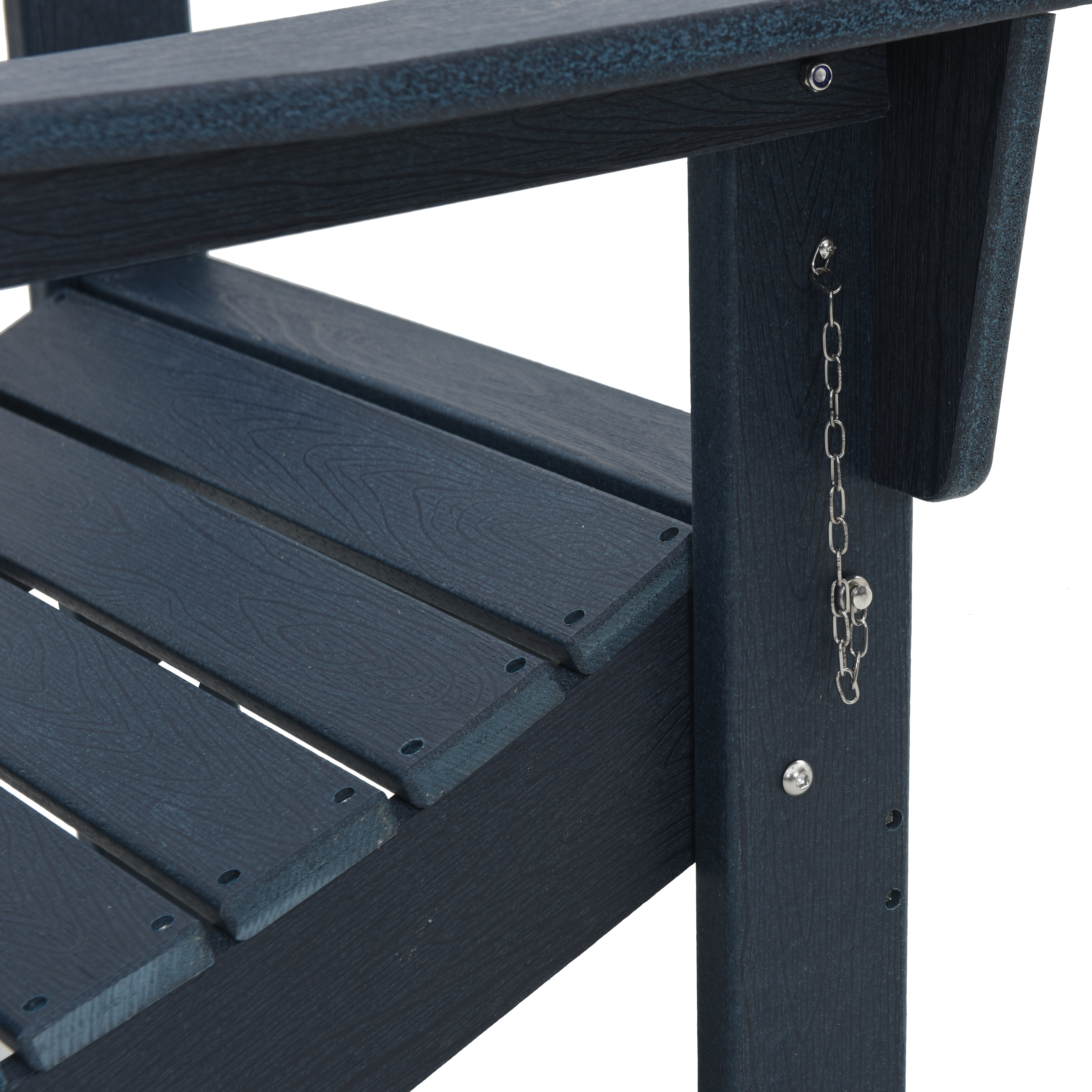 Scaun Adirondack pliabil bleumarin 74.5x80.5x90 cm HDPE GartenMobel Dekor