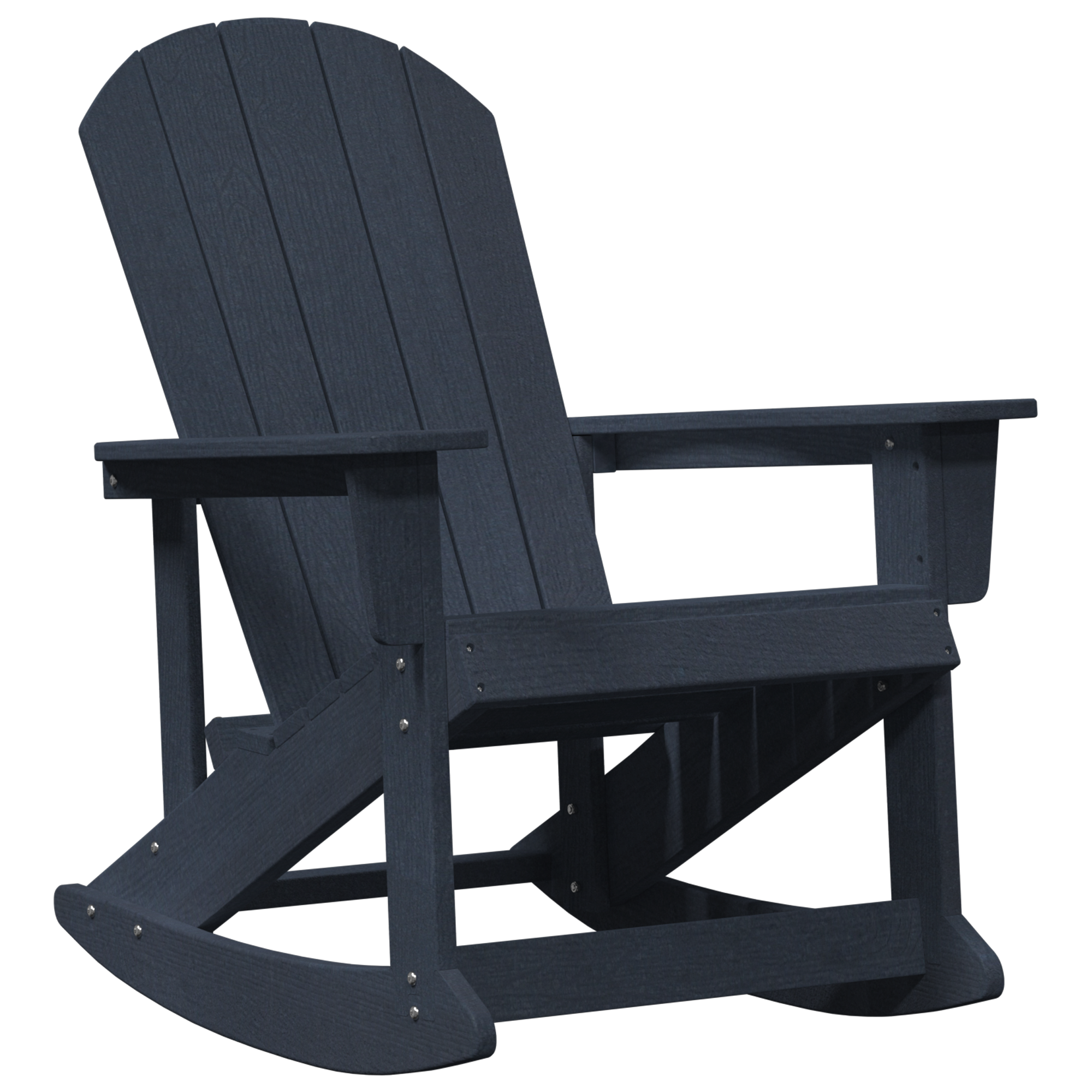 Scaun balansoar Adirondack bleumarin 73.5x92x90 cm HDPE GartenMobel Dekor