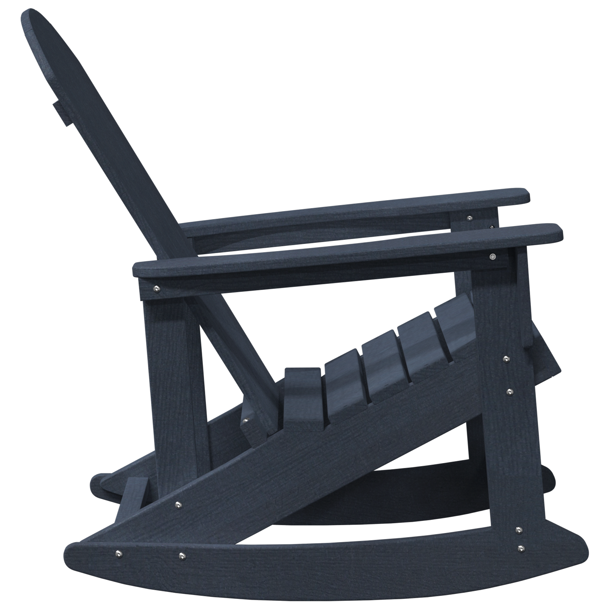 Scaun balansoar Adirondack bleumarin 73.5x92x90 cm HDPE GartenMobel Dekor