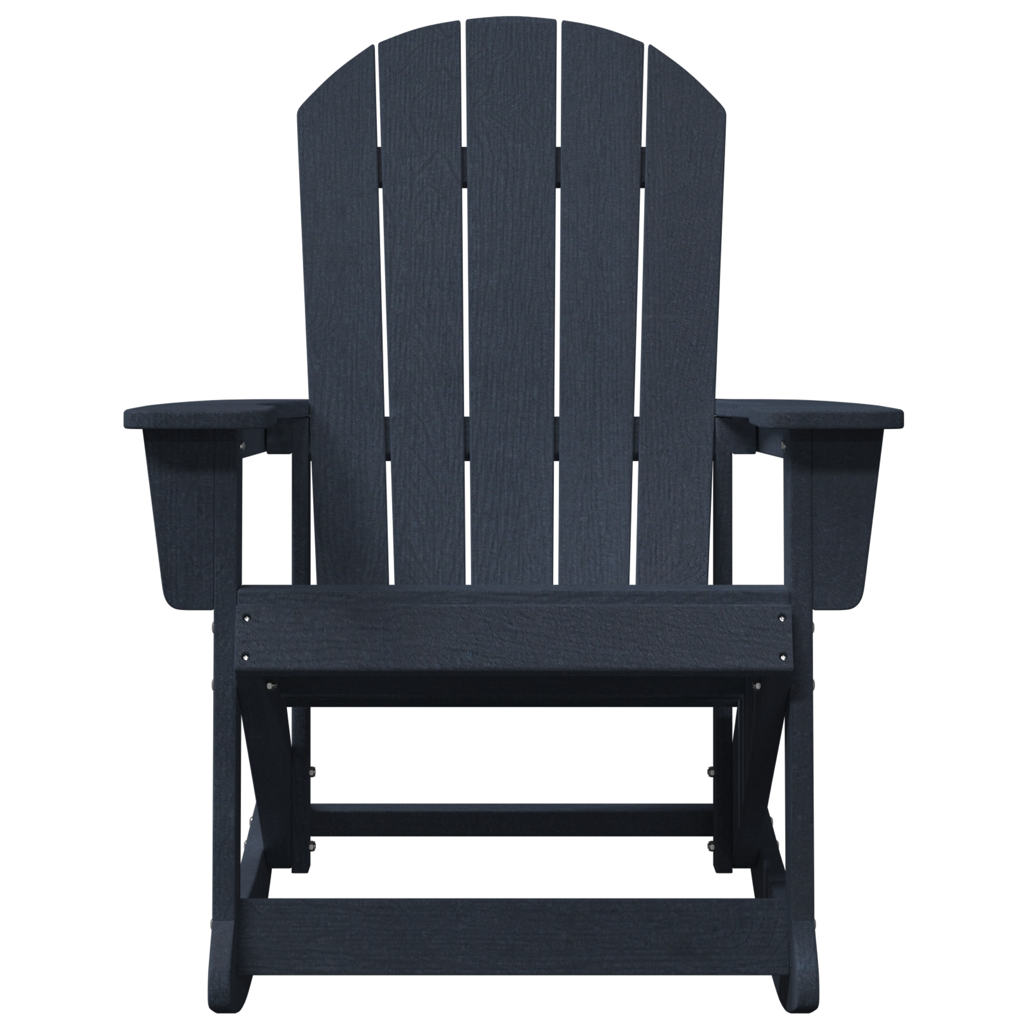 Scaun balansoar Adirondack bleumarin 73.5x92x90 cm HDPE GartenMobel Dekor
