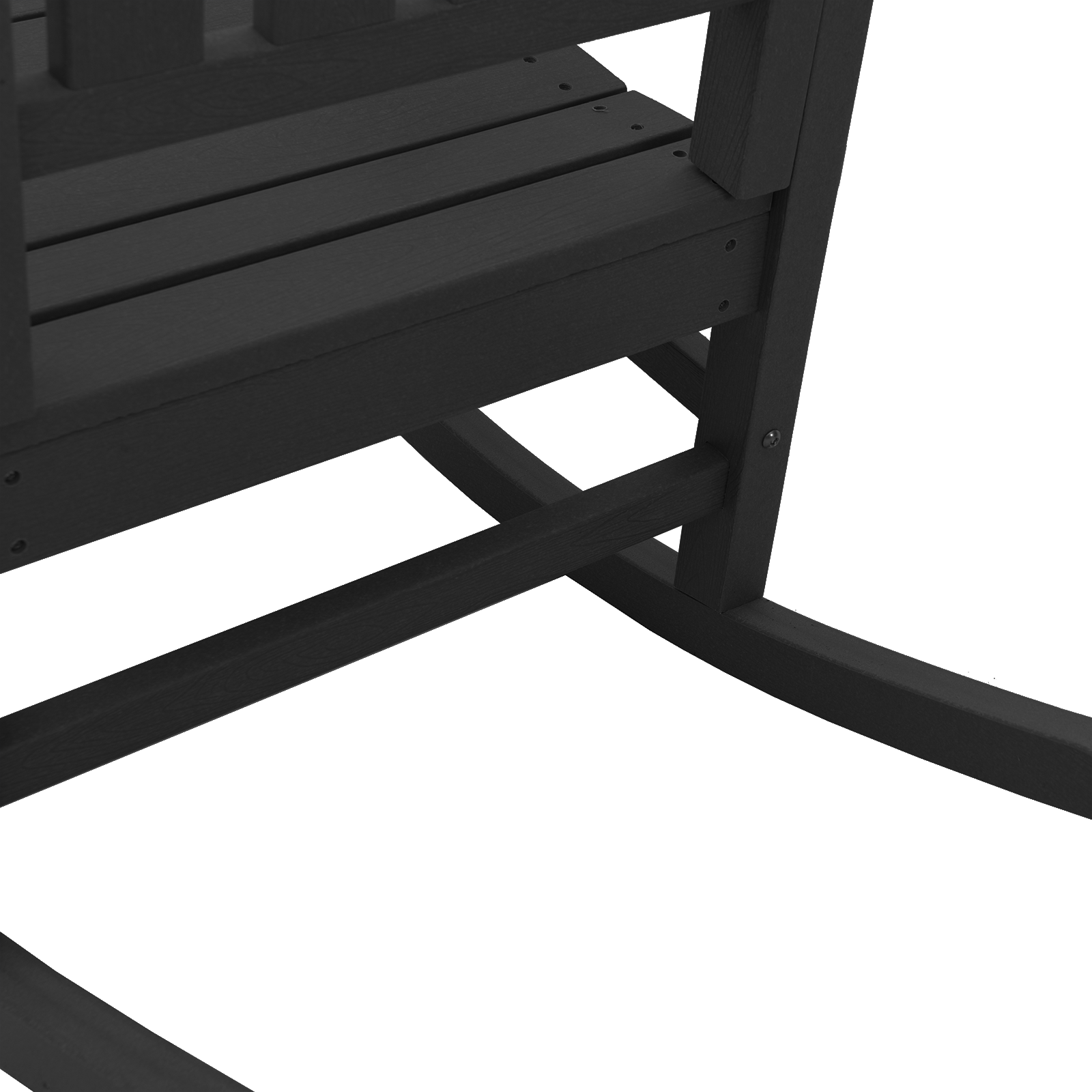 Scaun balansoar grădină Negru 70x92x108 cm HDPE GartenMobel Dekor