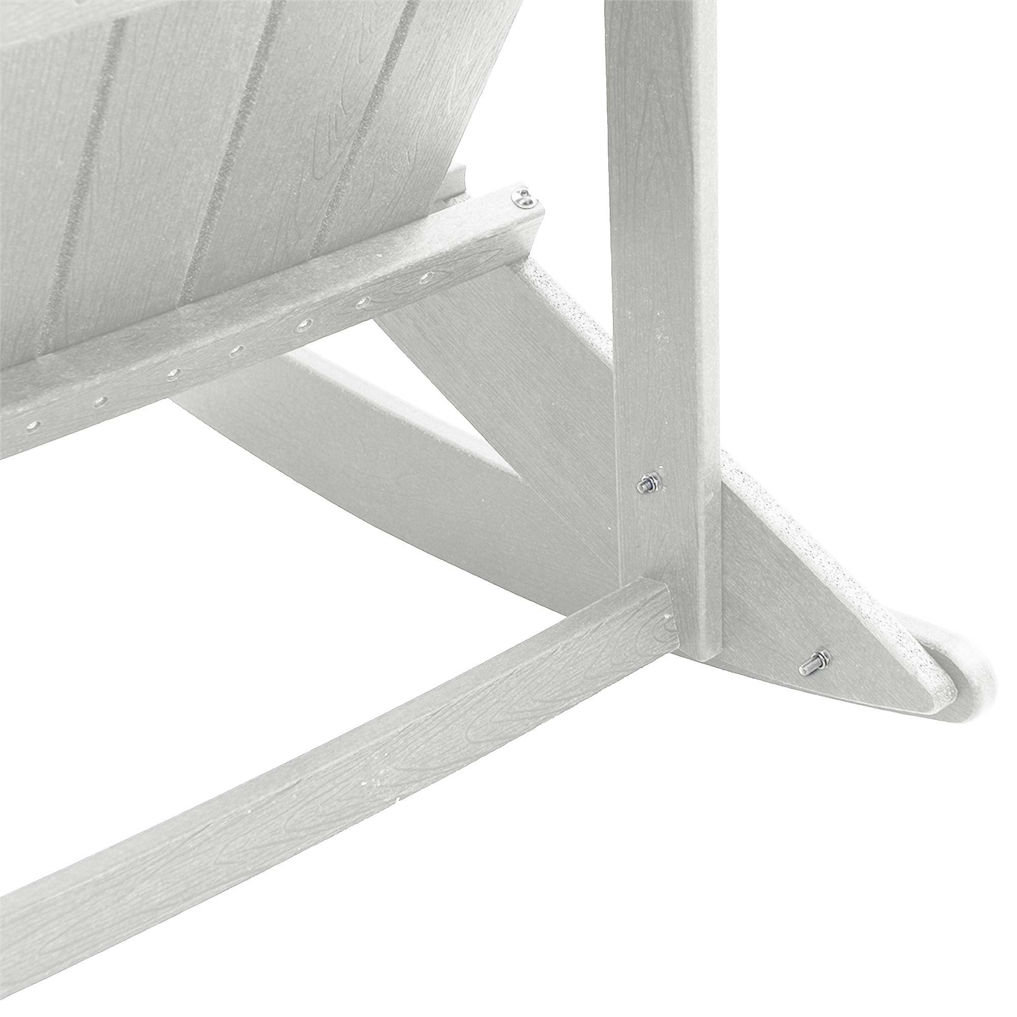 Scaun de Balamuc Adirondack Alb 73.5x92x90 cm HDPE GartenMobel Dekor