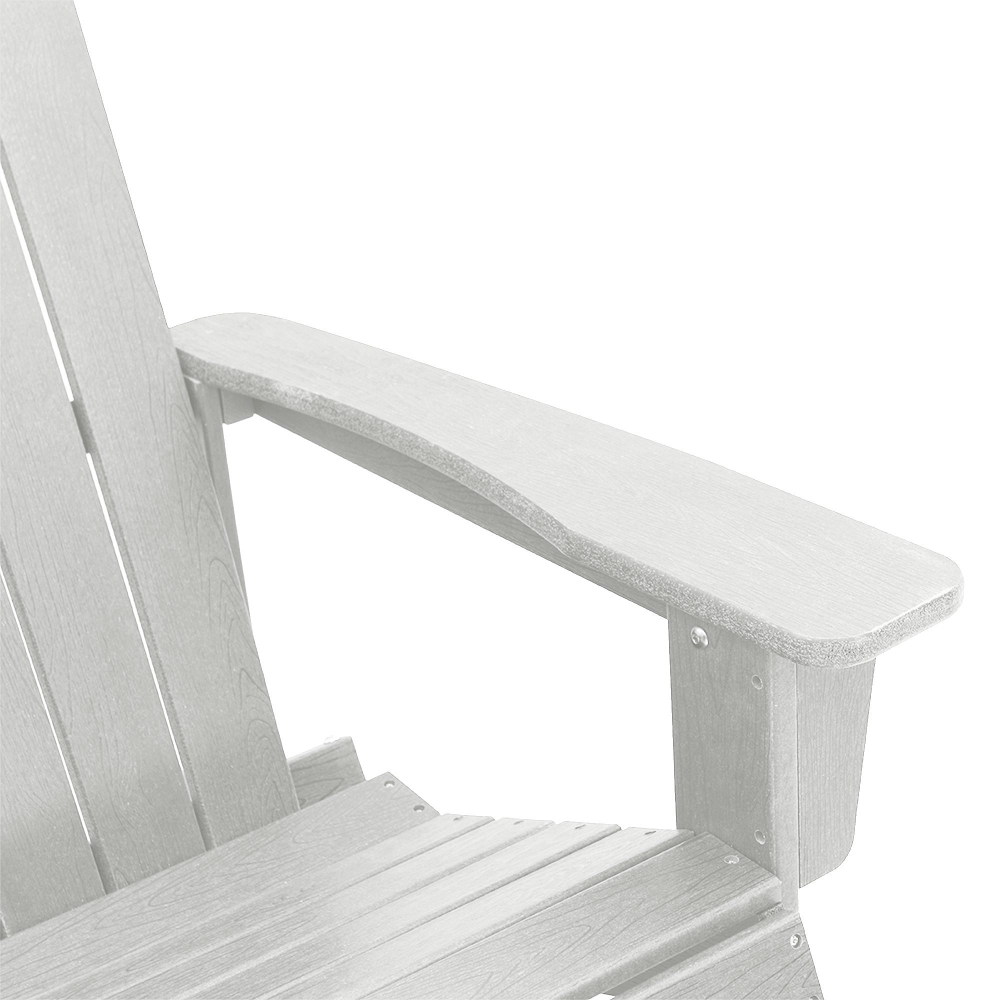 Scaun de Balamuc Adirondack Alb 73.5x92x90 cm HDPE GartenMobel Dekor