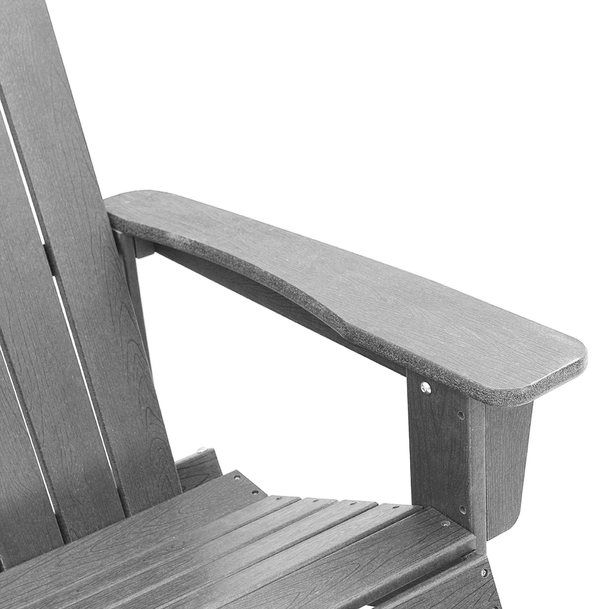 Scaun de balansoar Adirondack Gri deschis 73.5x92x90 cm HDPE GartenMobel Dekor