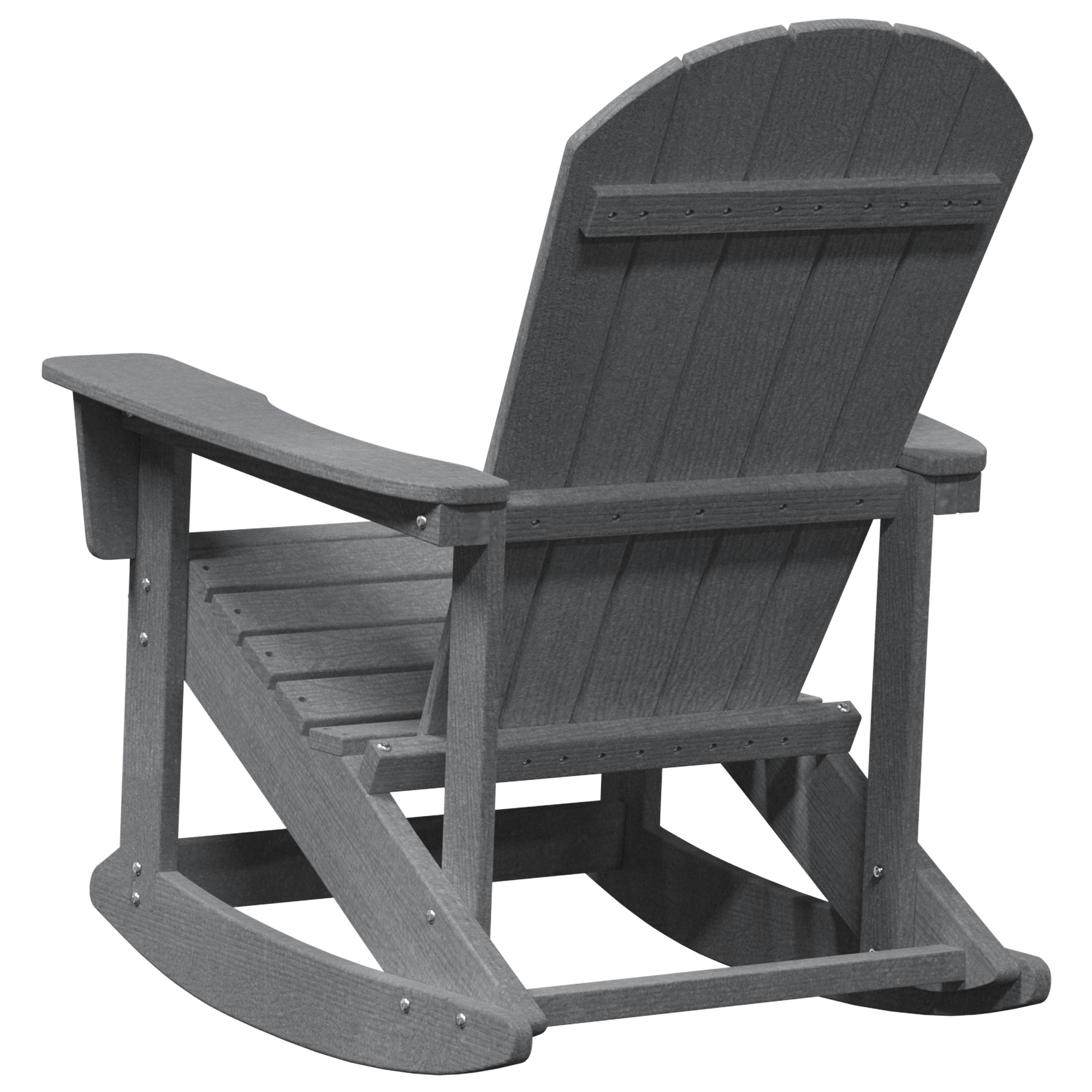 Scaun de balansoar Adirondack Gri deschis 73.5x92x90 cm HDPE GartenMobel Dekor