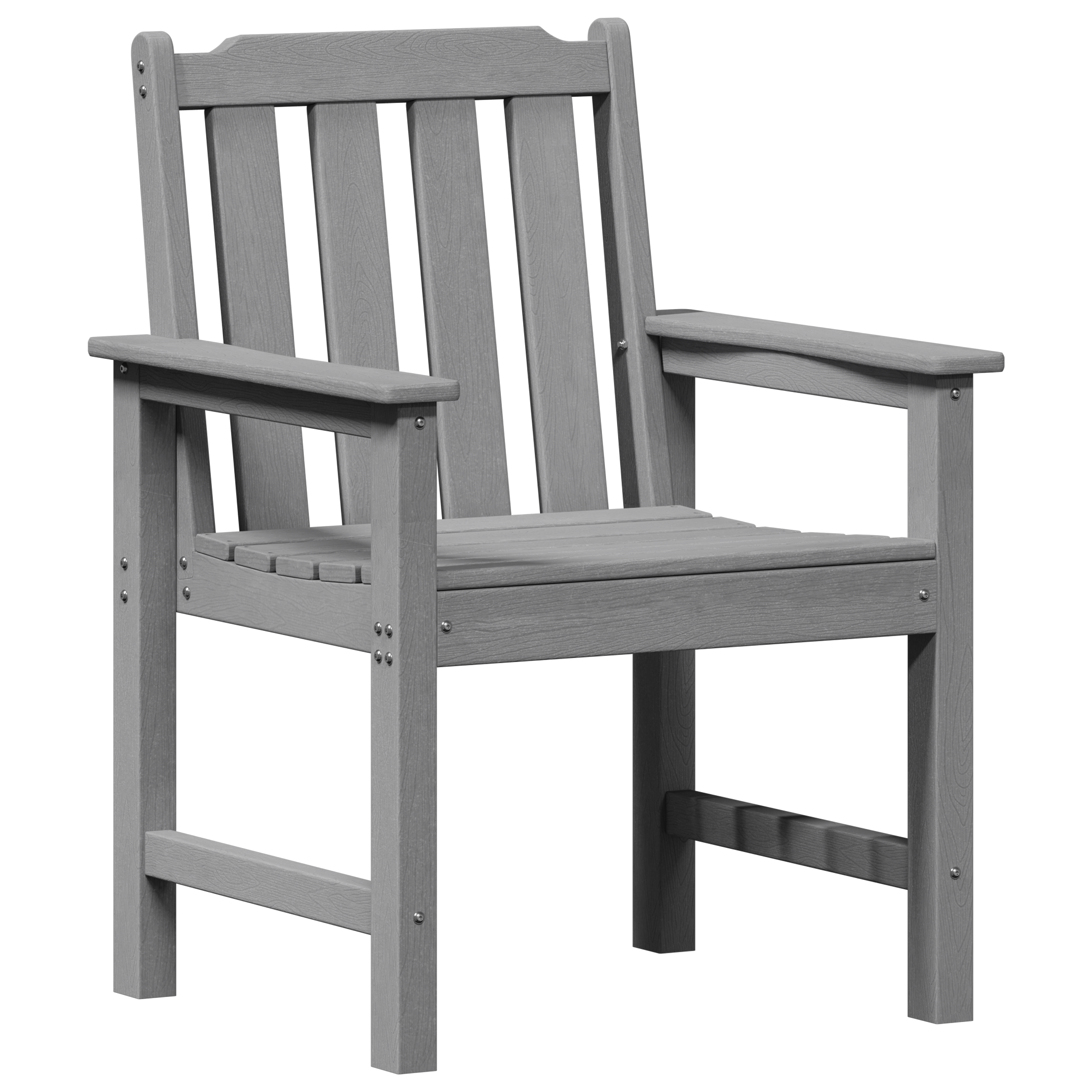 Scaune de dining 2 buc Gri deschis HDPE GartenMobel Dekor