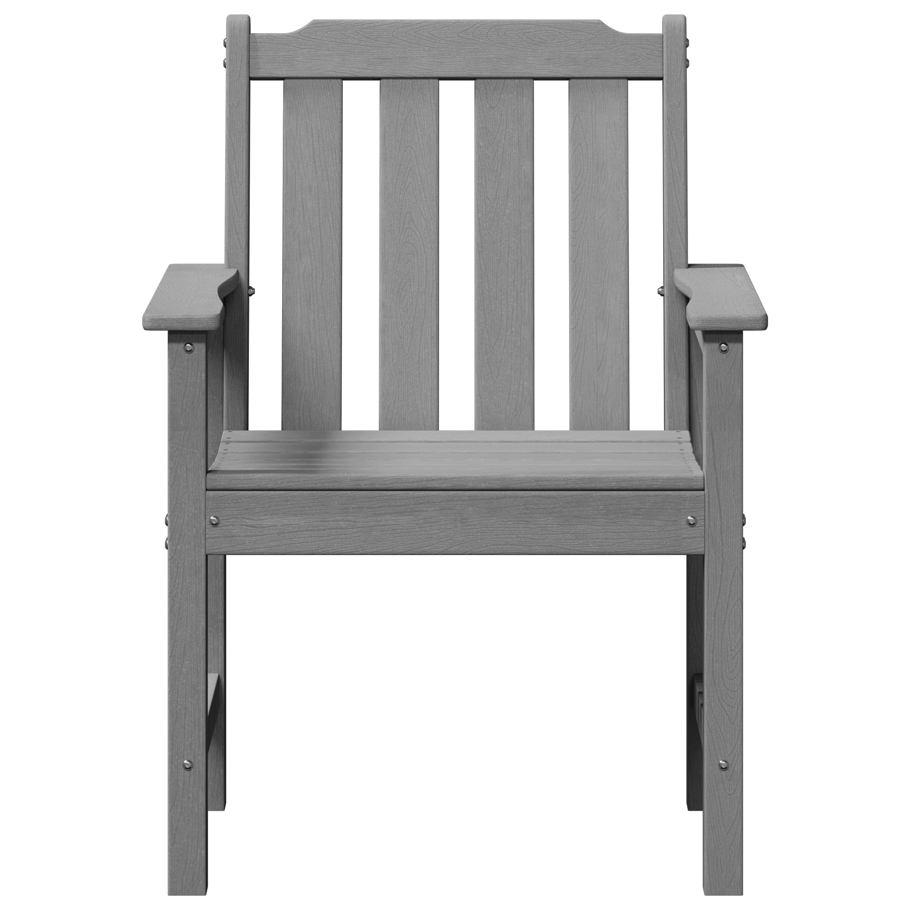 Scaune de dining 2 buc Gri deschis HDPE GartenMobel Dekor
